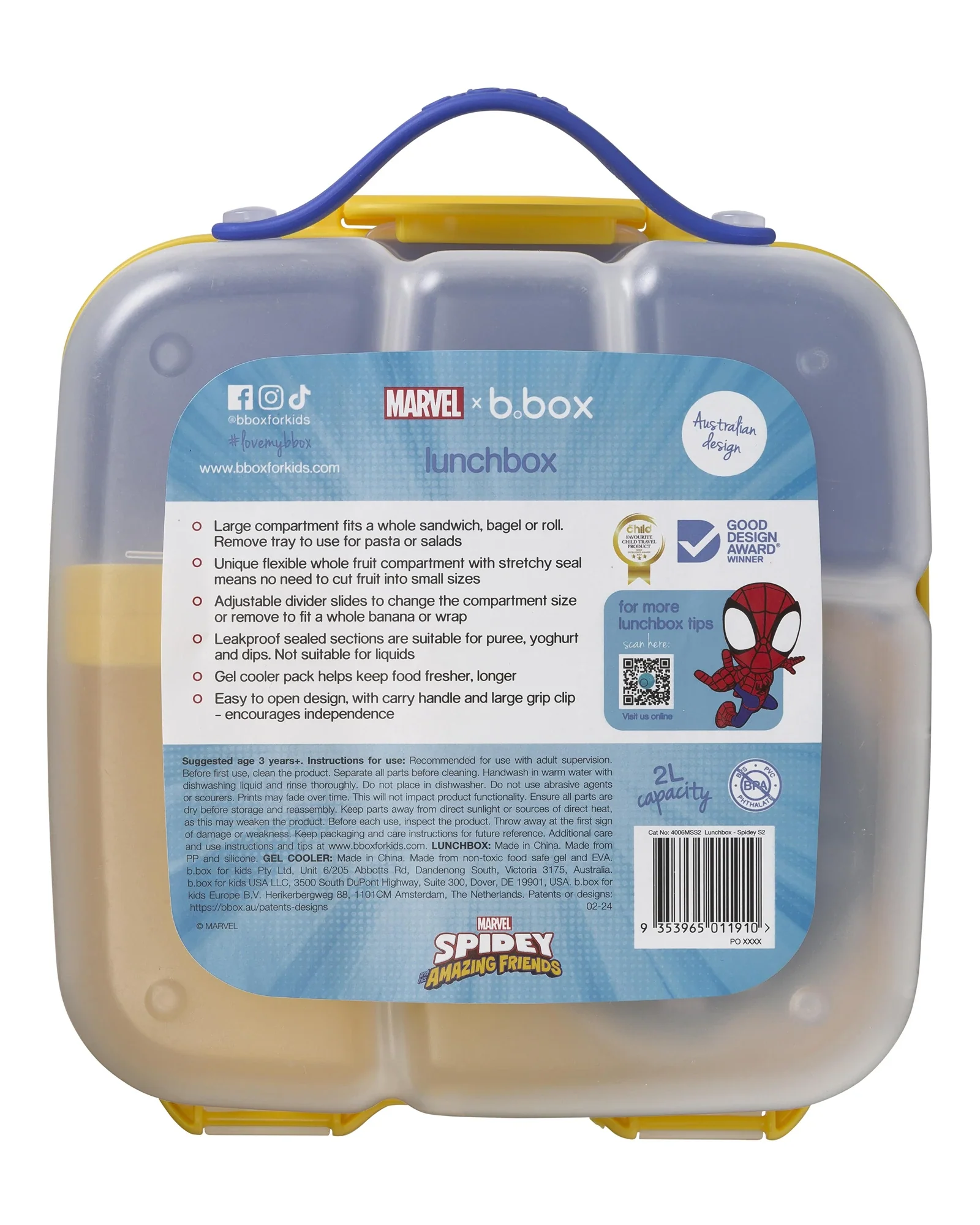 b.box Marvel Spidey Lunch Box 2L - Image 10