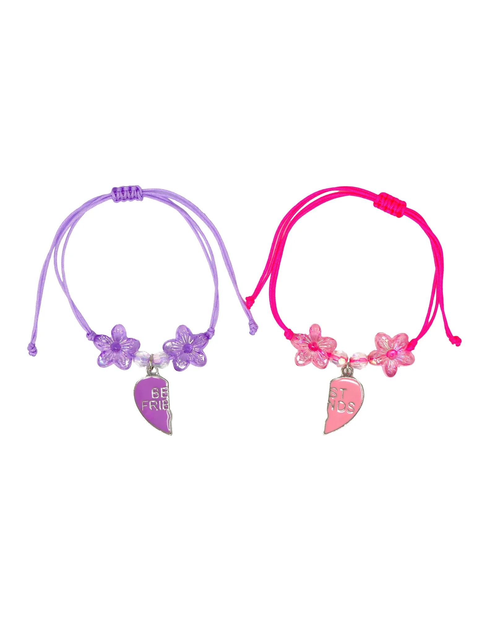 BFF Joining Heart Cord Bracelet Set - Image 2