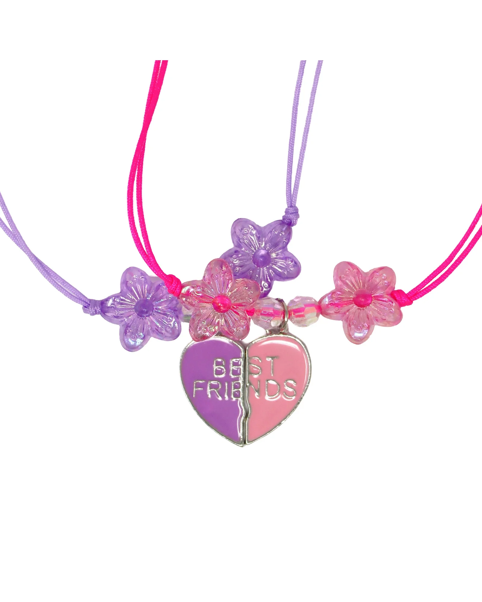 BFF Joining Heart Cord Bracelet Set - Image 3