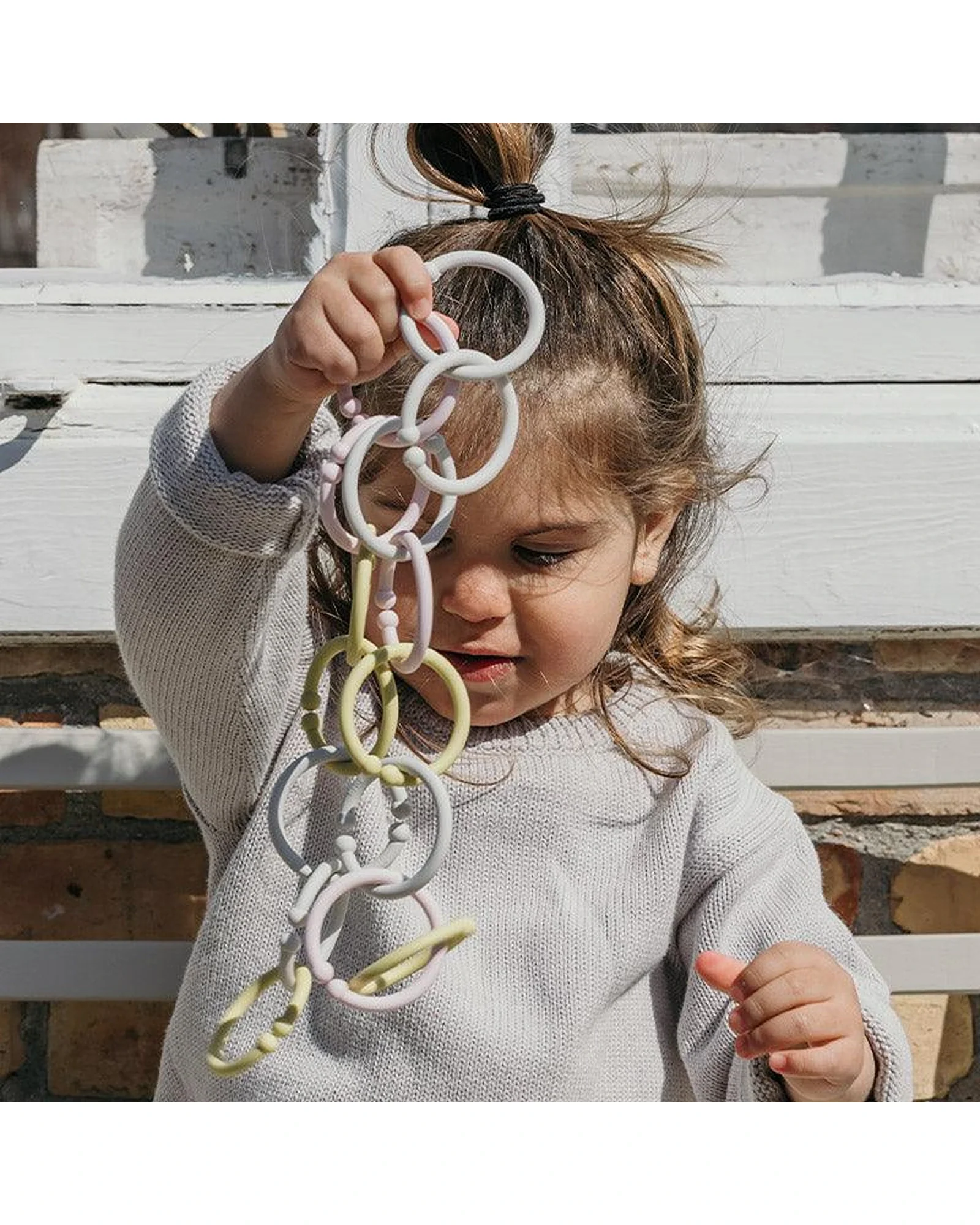 BIBS Loops Baby Blue Cloud Petrol - Image 2