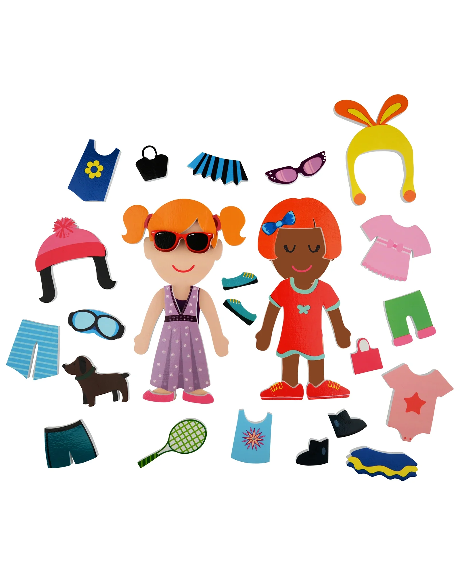 Dress Up Bath Stickers