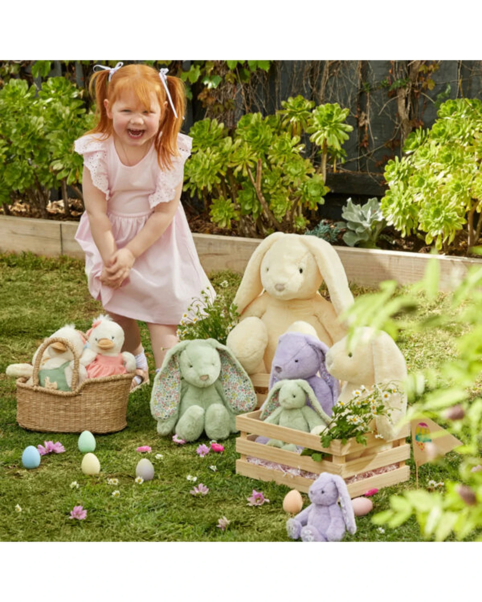 Floral Mint Bunny Medium - Image 3