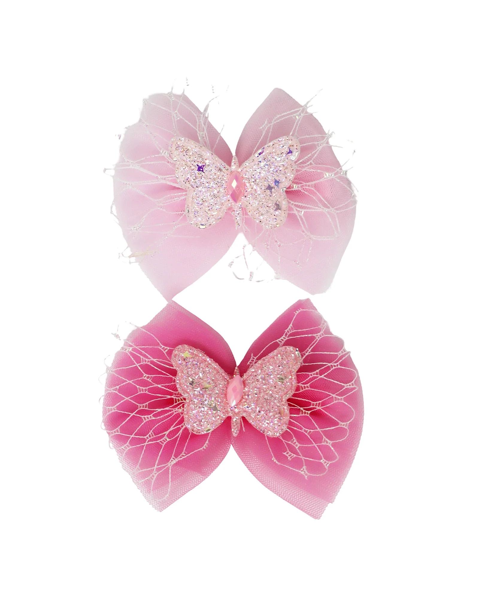 Glitter Butterfly Bow Hair Clip - Image 2