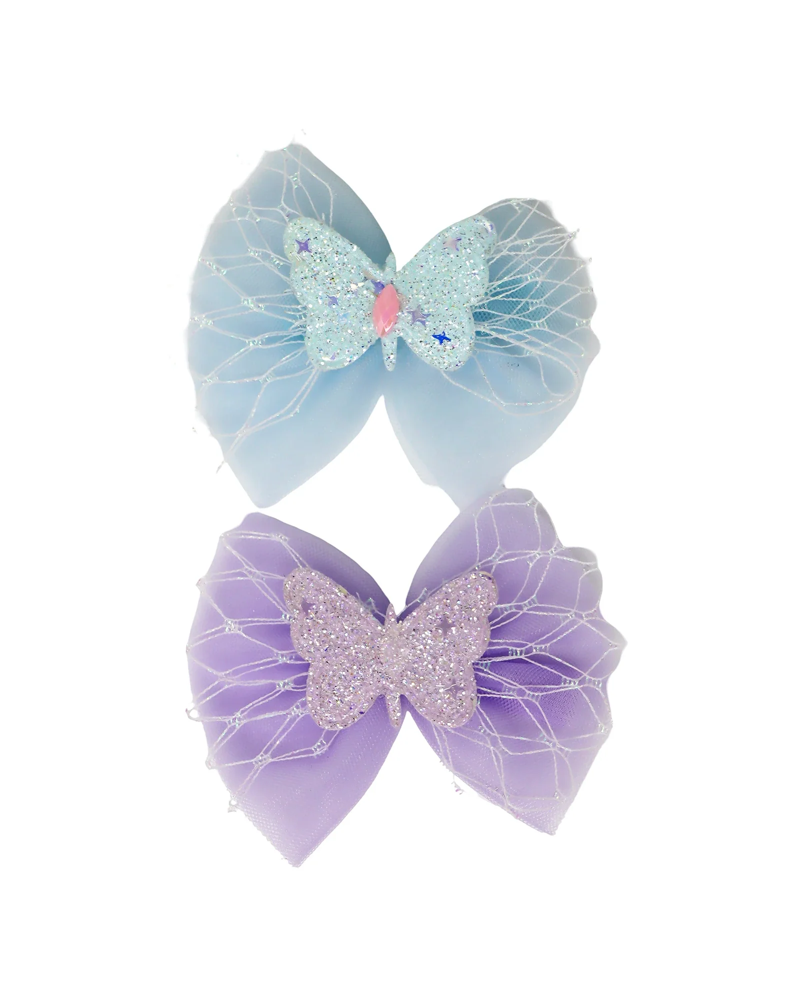 Glitter Butterfly Bow Hair Clip - Image 4