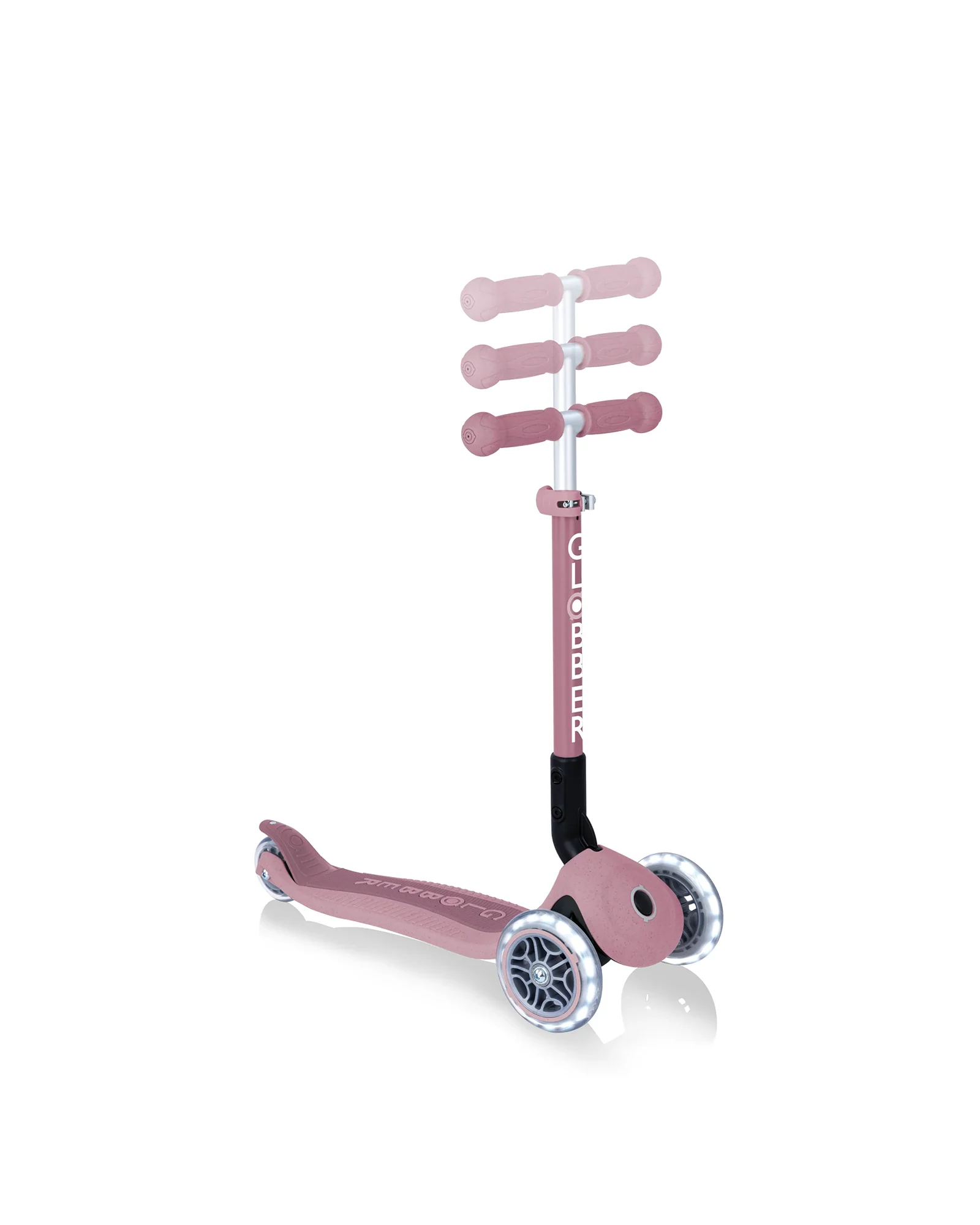 Globber ECOLOGIC JUNIOR Foldable Scooter Lights Berry - Image 10