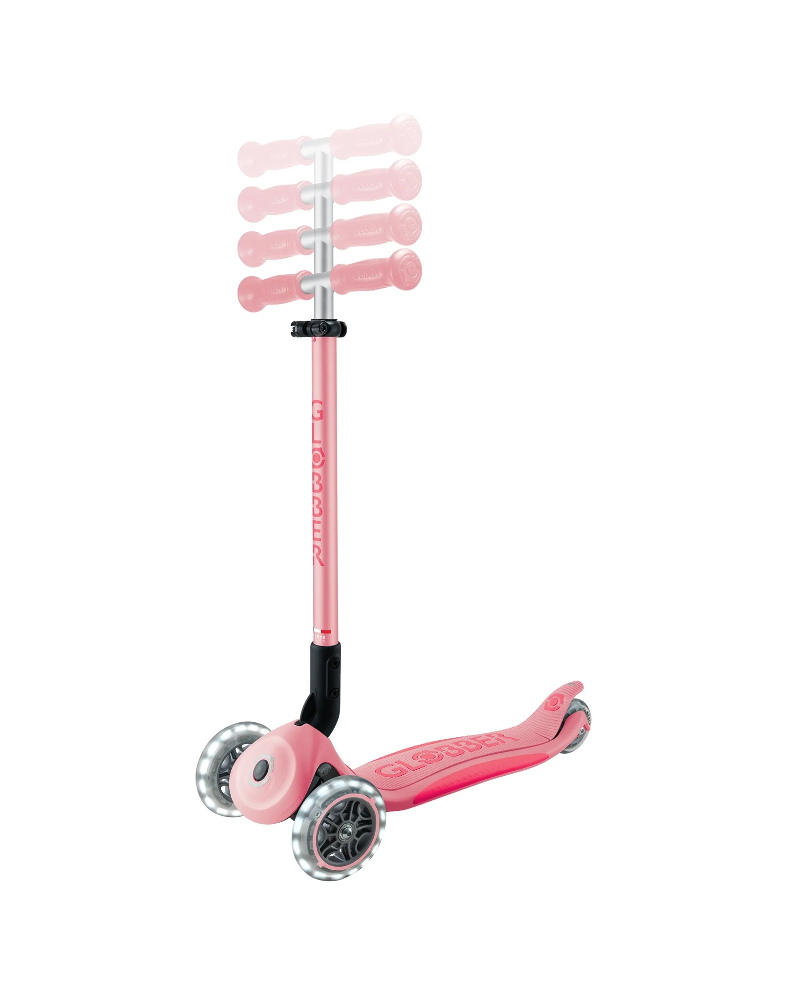 Globber Primo Fold Plus Lights Pink Coral - Image 8