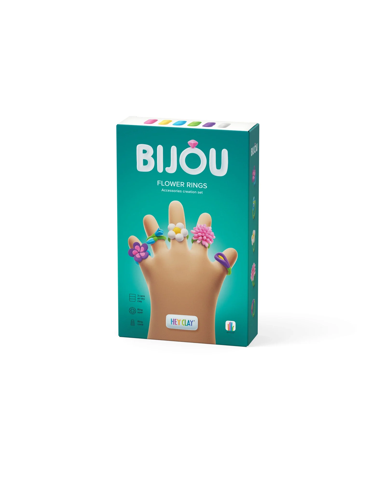 Hey Clay Bijou Flower Rings - Image 9