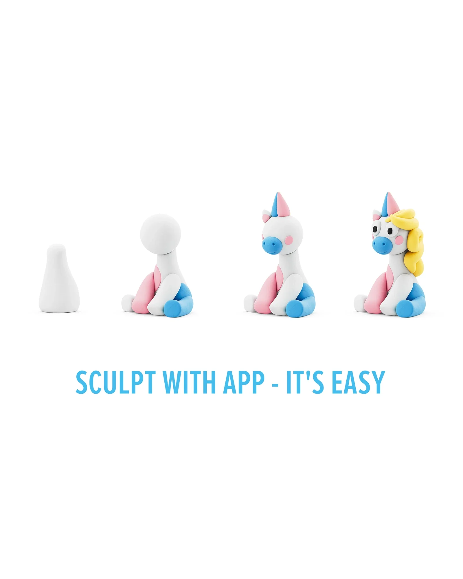 Hey Clay Rainbow Unicorns Set - Image 12