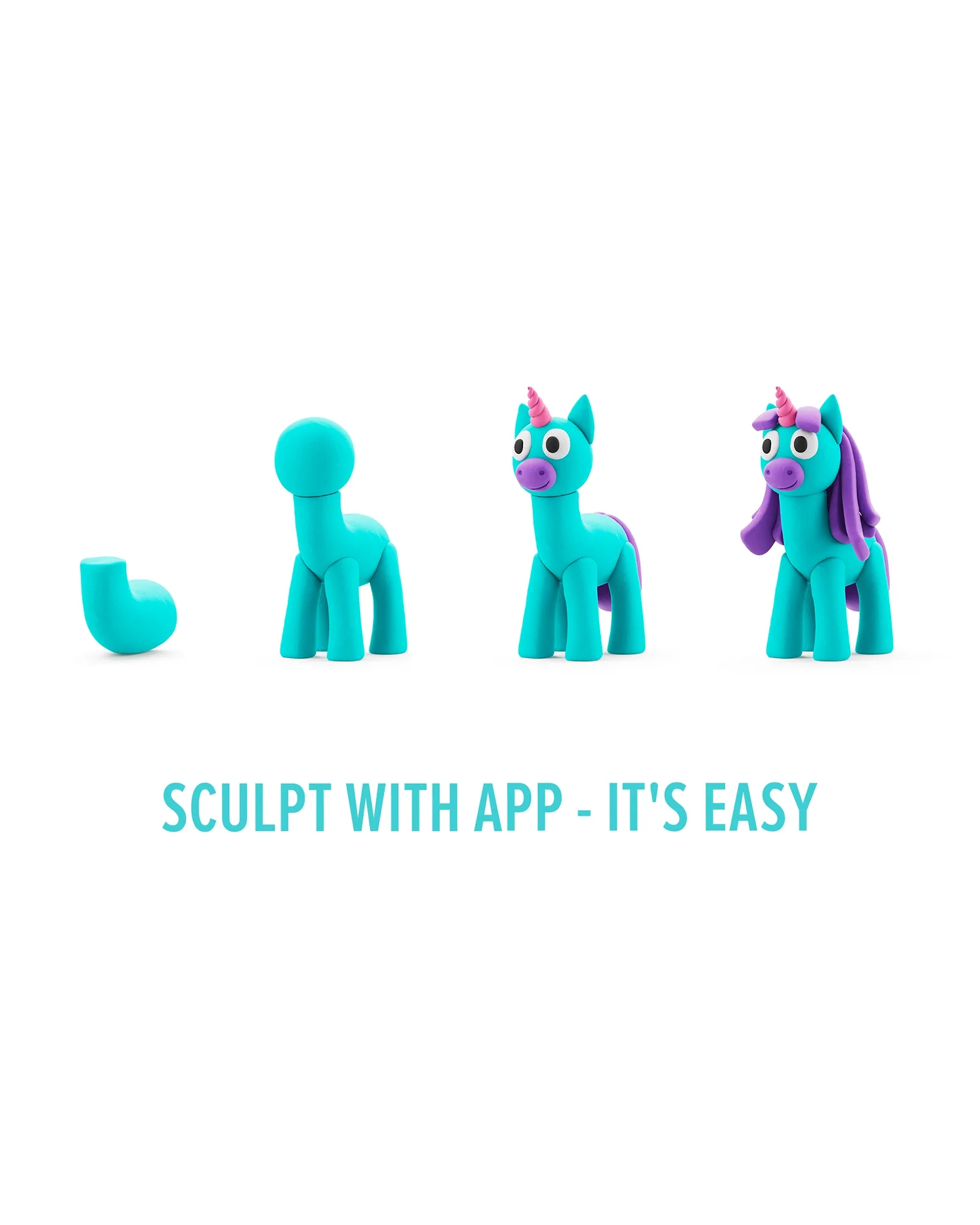 Hey Clay Rainbow Unicorns Set - Image 13