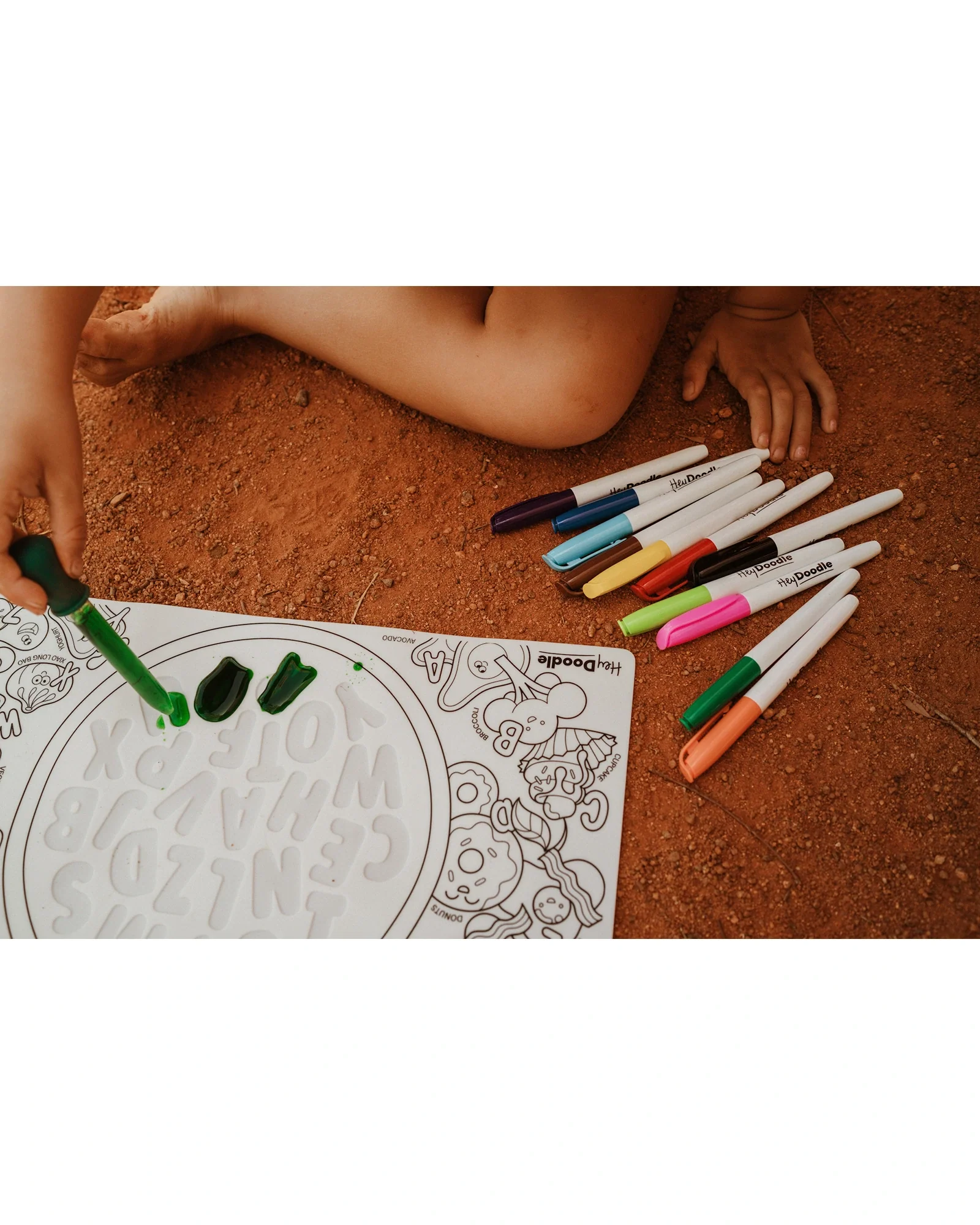 HeyDoodle Alphabet Soup Sensory Colouring & Doodle Mat - Image 3