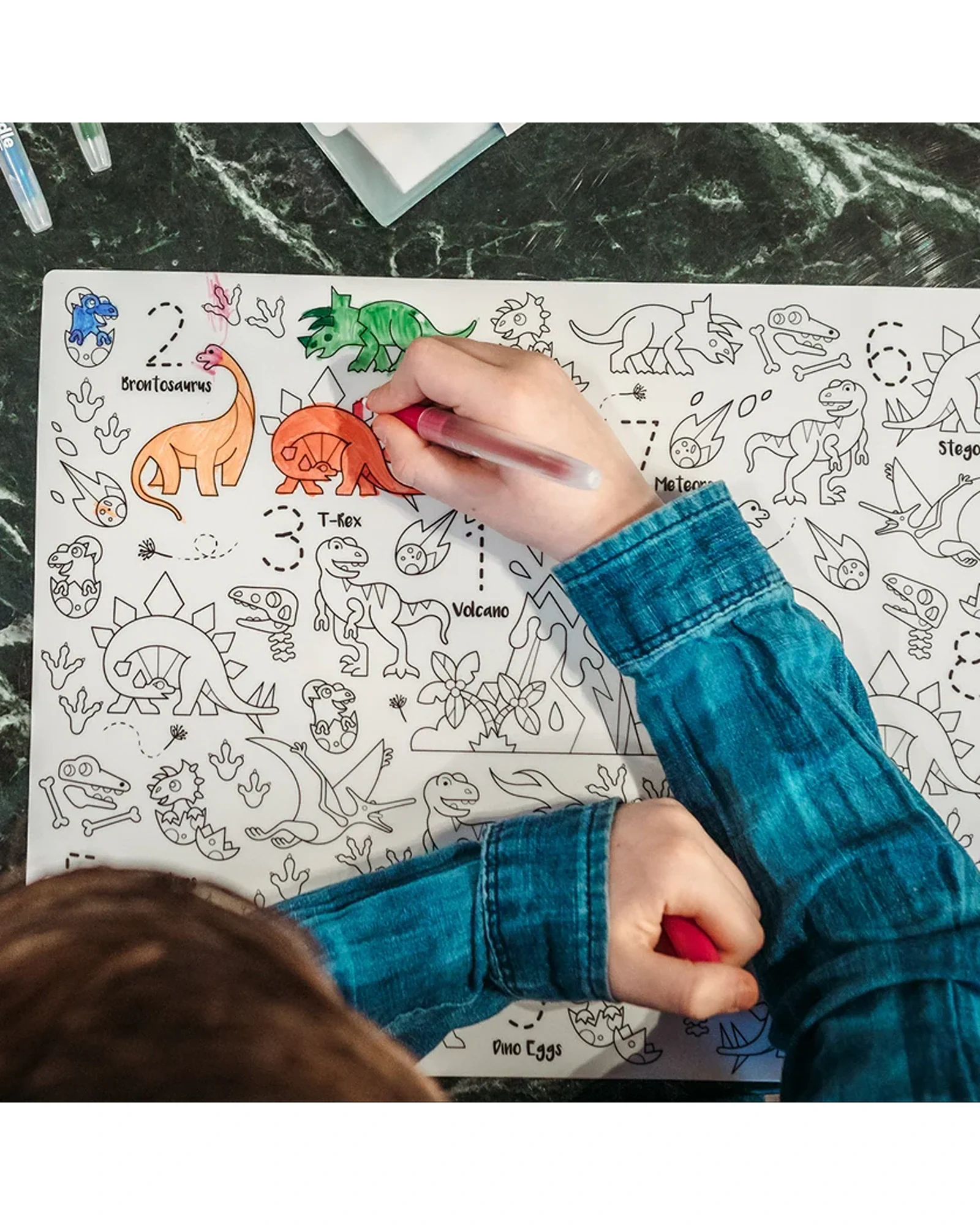 HeyDoodle Mats 123 Series Dinosaur