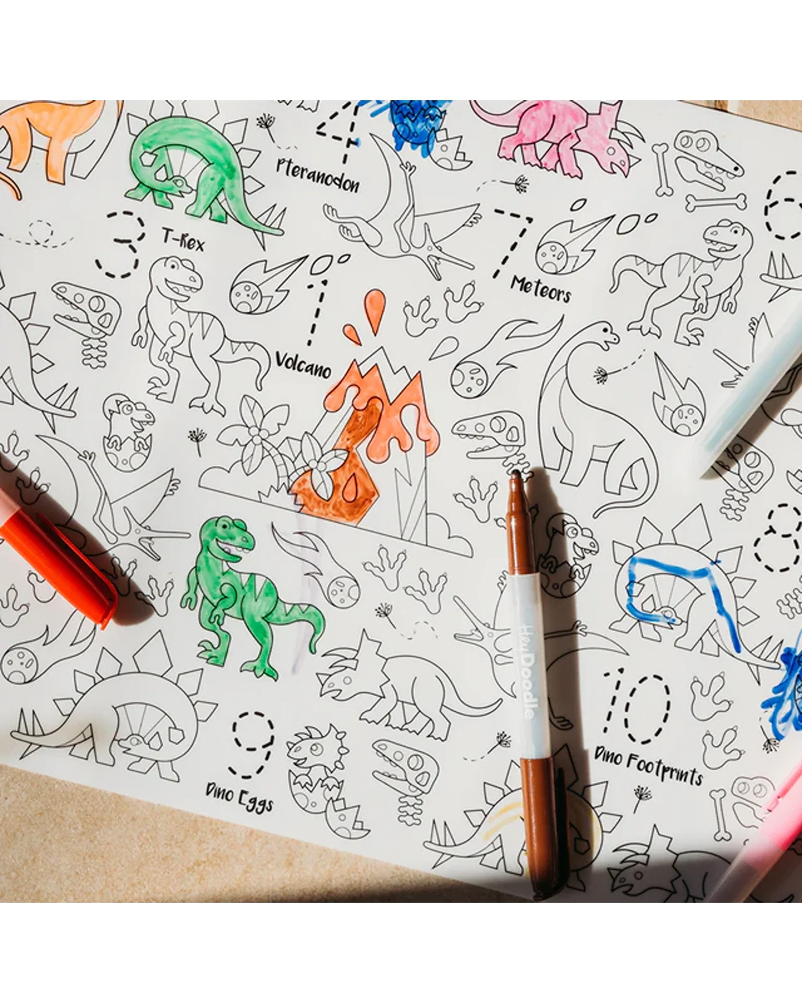 HeyDoodle Mats 123 Series Dinosaur - Image 5