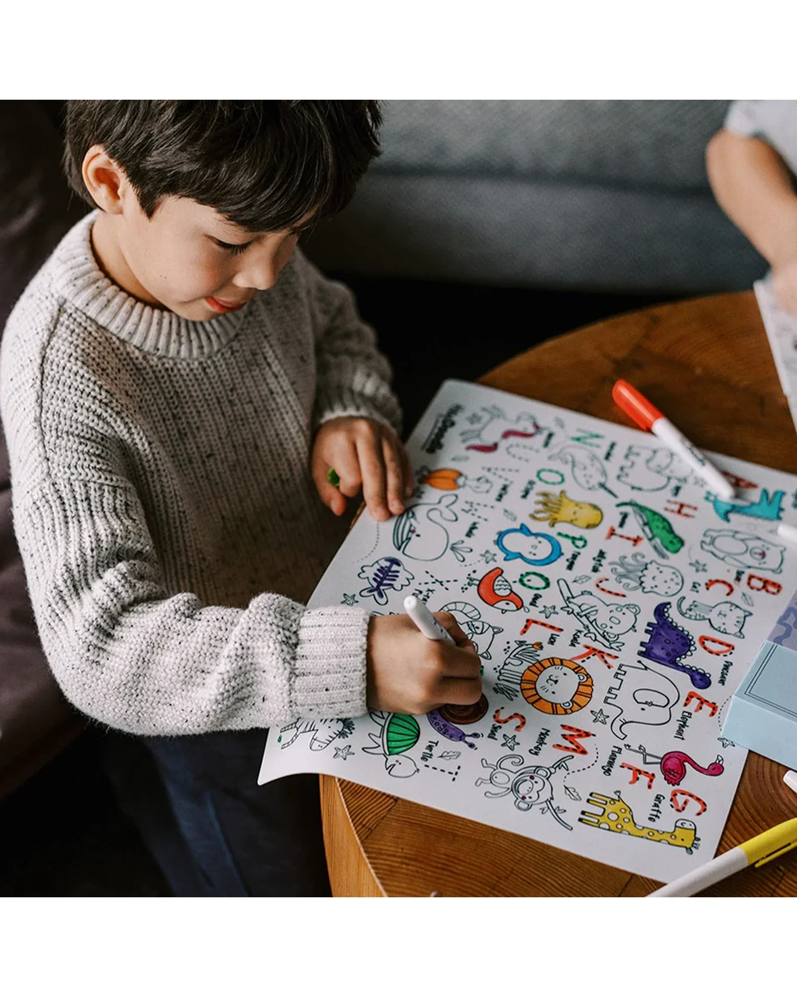 HeyDoodle Mats ABC Series Animals
