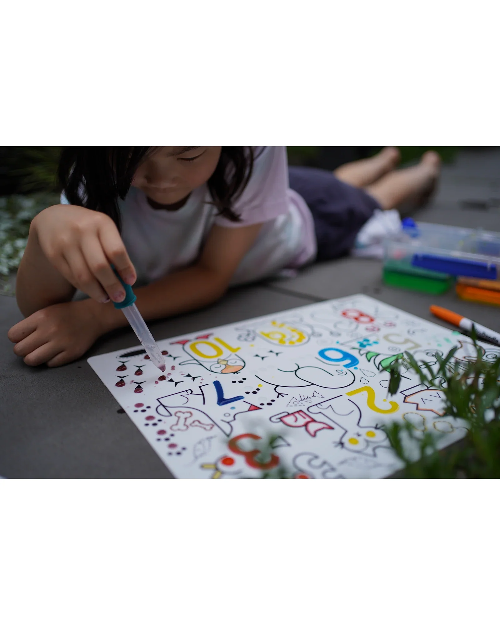HeyDoodle Wild Digits Sensory Colouring & Doodle Mat - Image 8