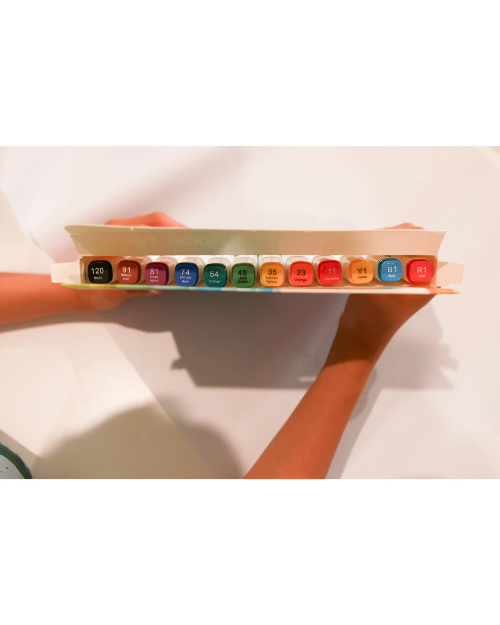 Dual Tip Coloured Markers 12pcs - Image 2