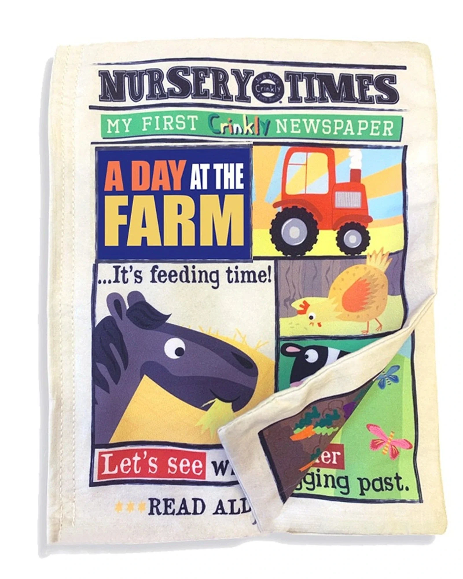 Jo & NicS Crinkly Cloth Books - Farm Animals
