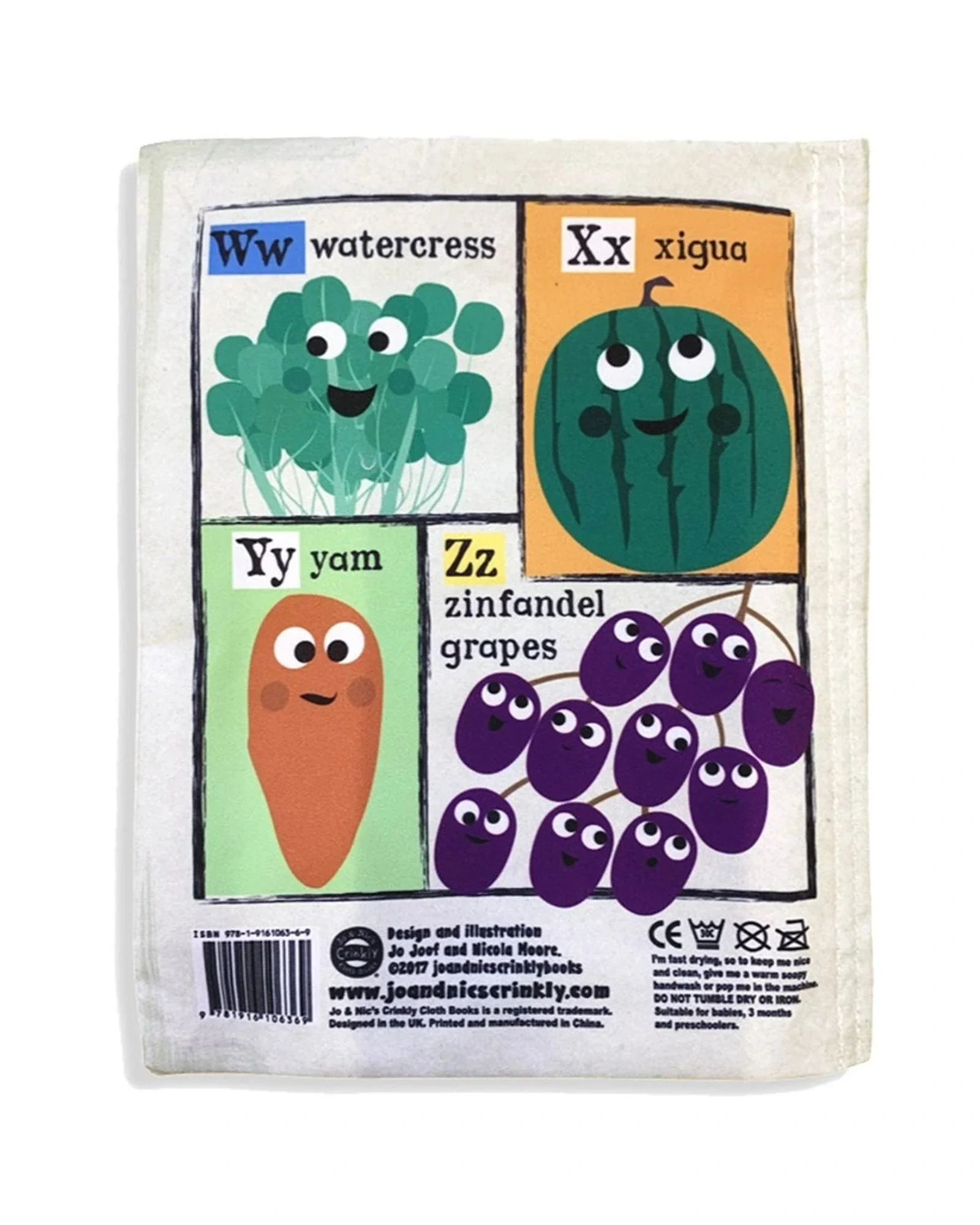 Jo & NicS Crinkly Cloth Books - Fruit & Veg - Image 3