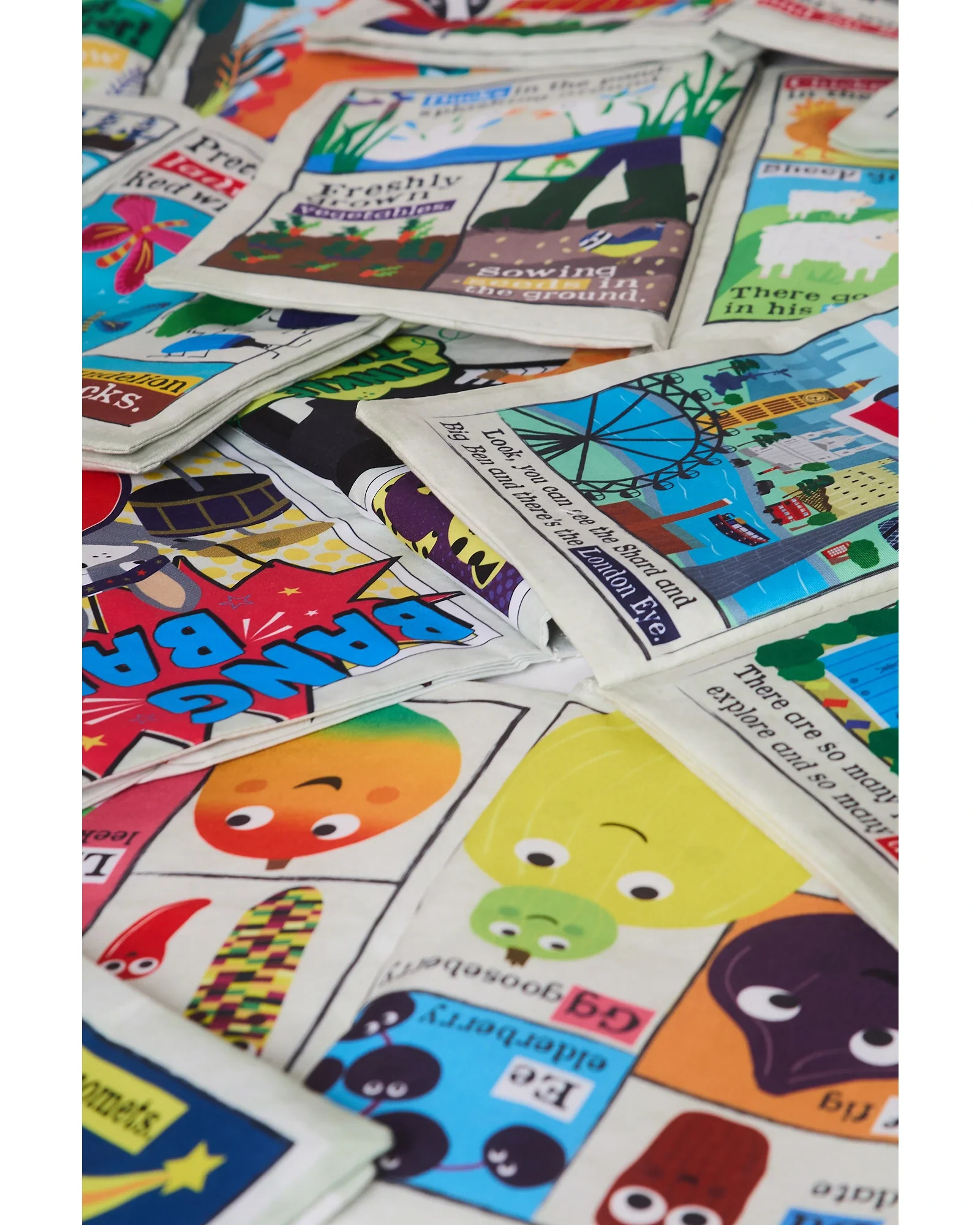 Jo & NicS Crinkly Cloth Books - Fruit & Veg - Image 9