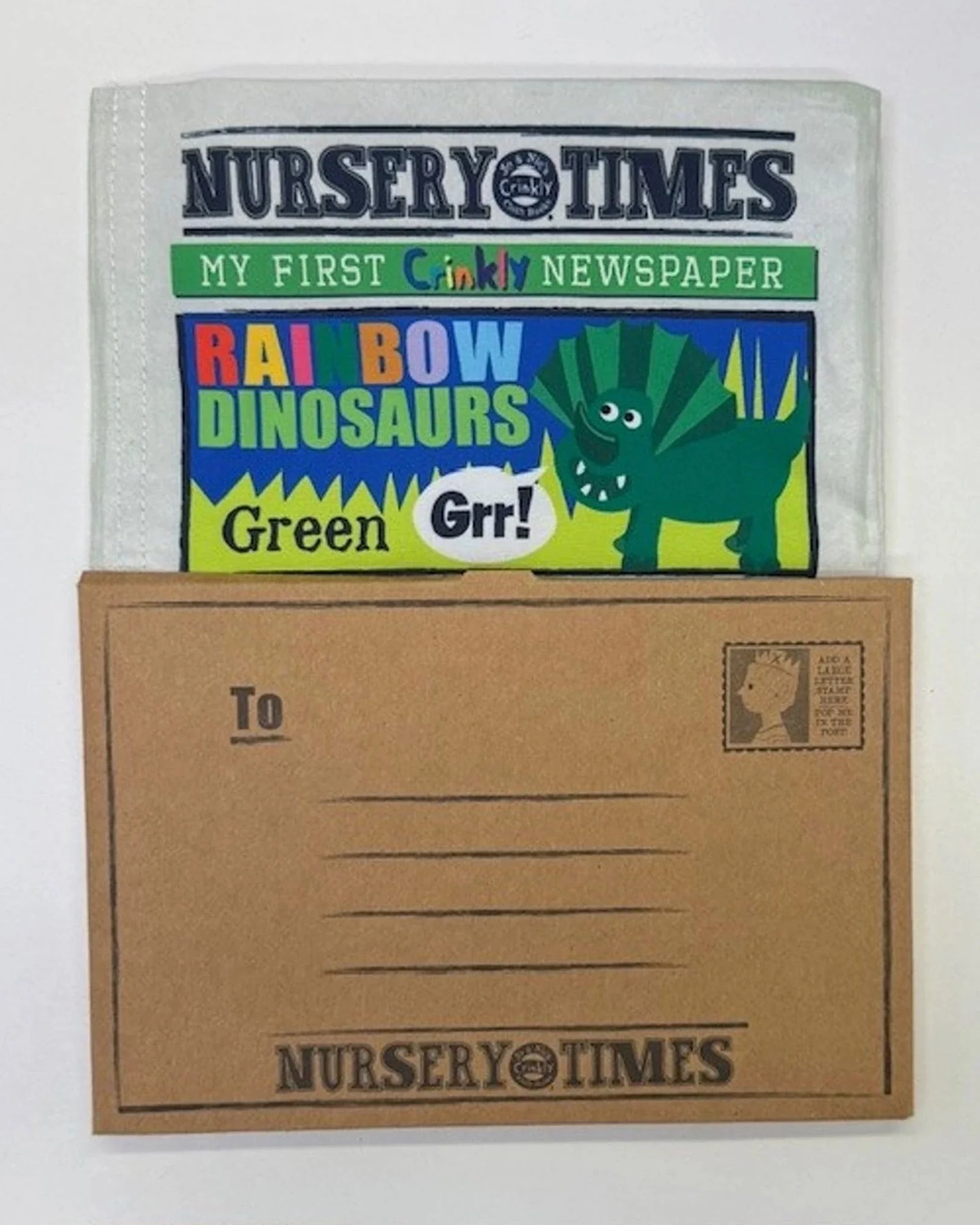 Jo & NicS Crinkly Cloth Books - Rainbow Dinosaurs - Image 4