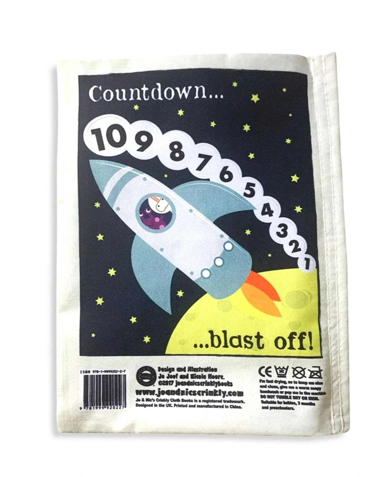 Jo & NicS Crinkly Cloth Books - Space Count - Image 3