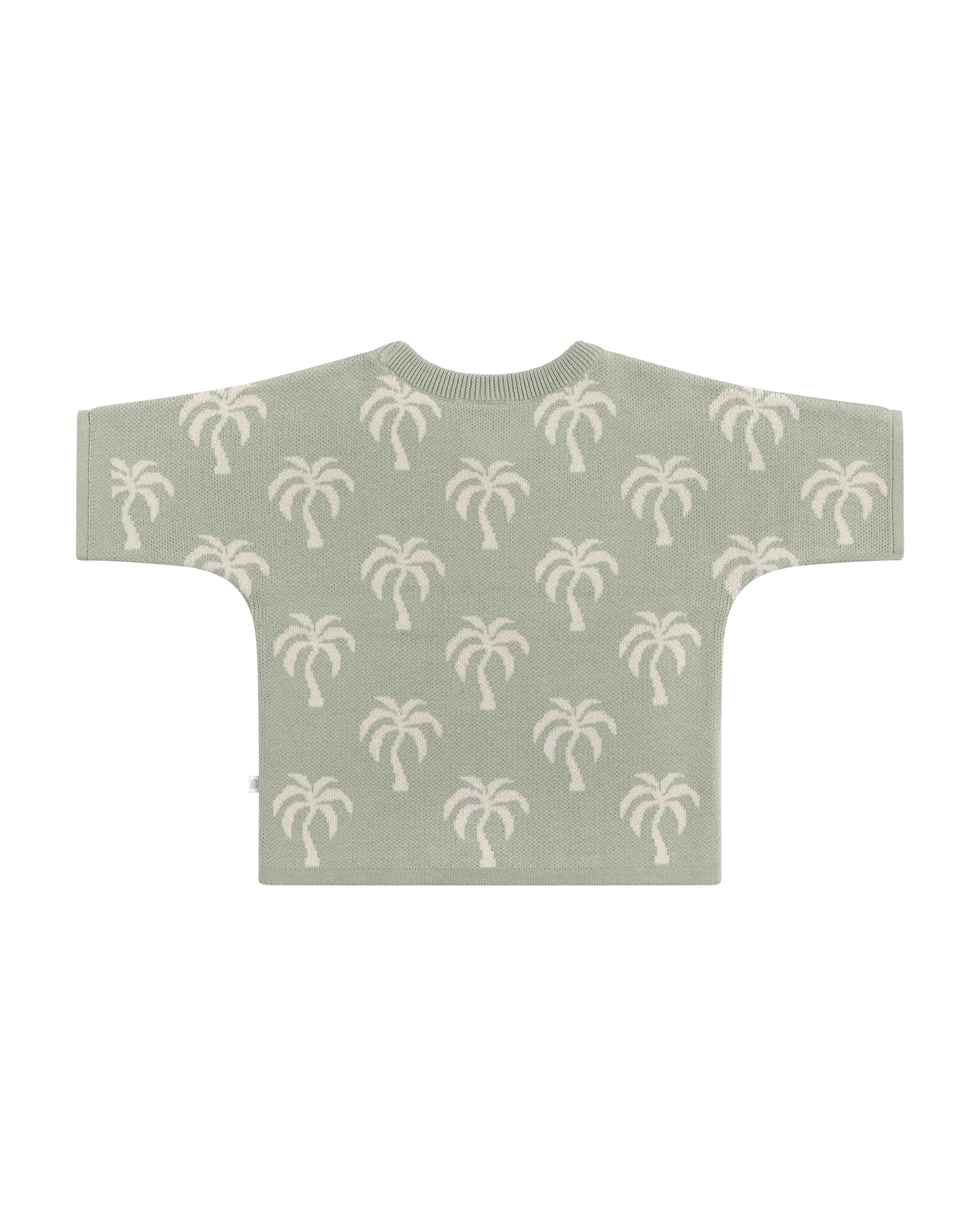 Palm Knit Jacquard Top Sage - Size 1 - Image 2