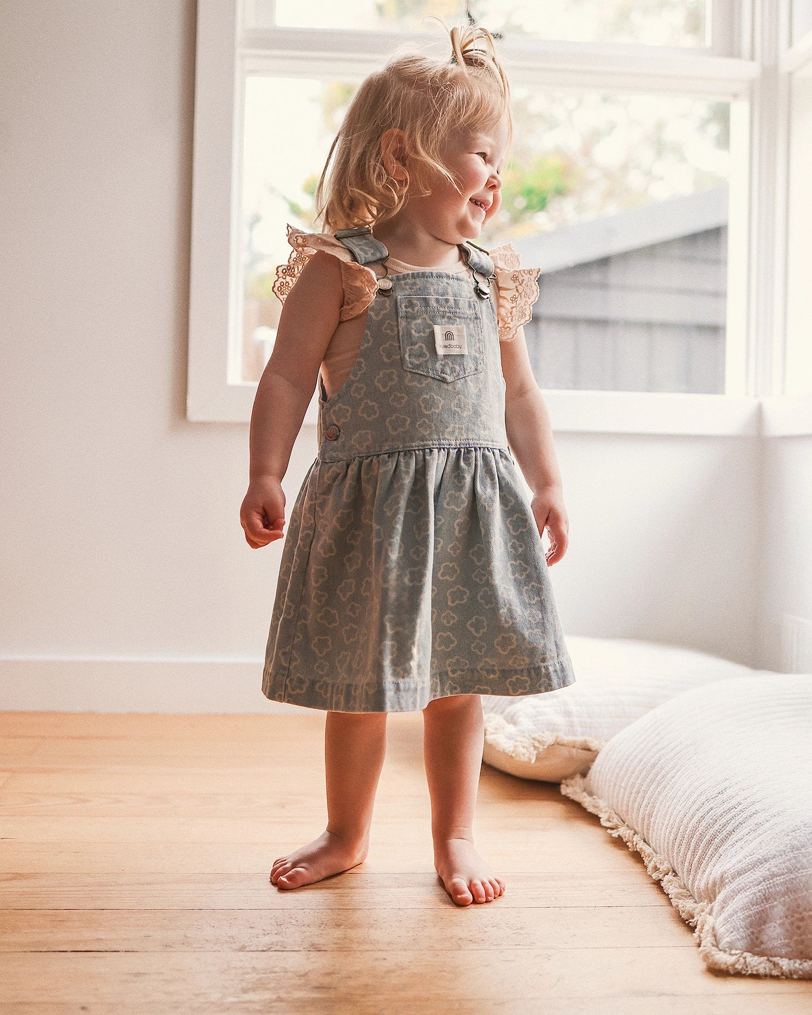 Pinafore Washed Denim - Size 2 - Image 3