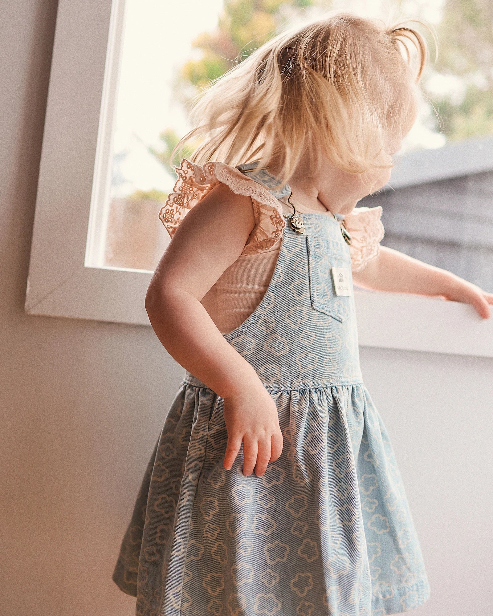 Pinafore Washed Denim - Size 2 - Image 4