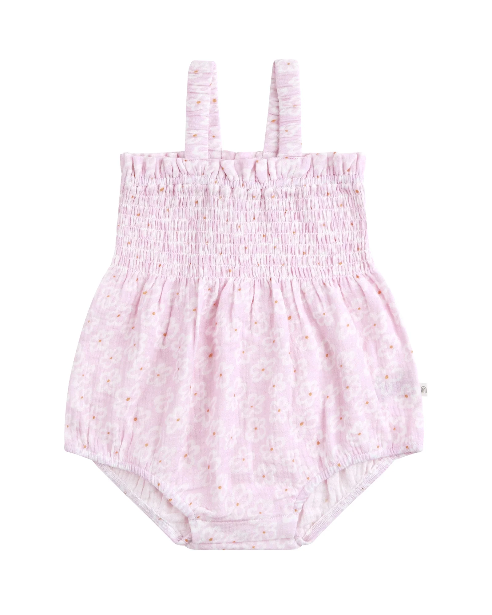 Shirred Woven Romper Frangipani - Size 0 - Image 4