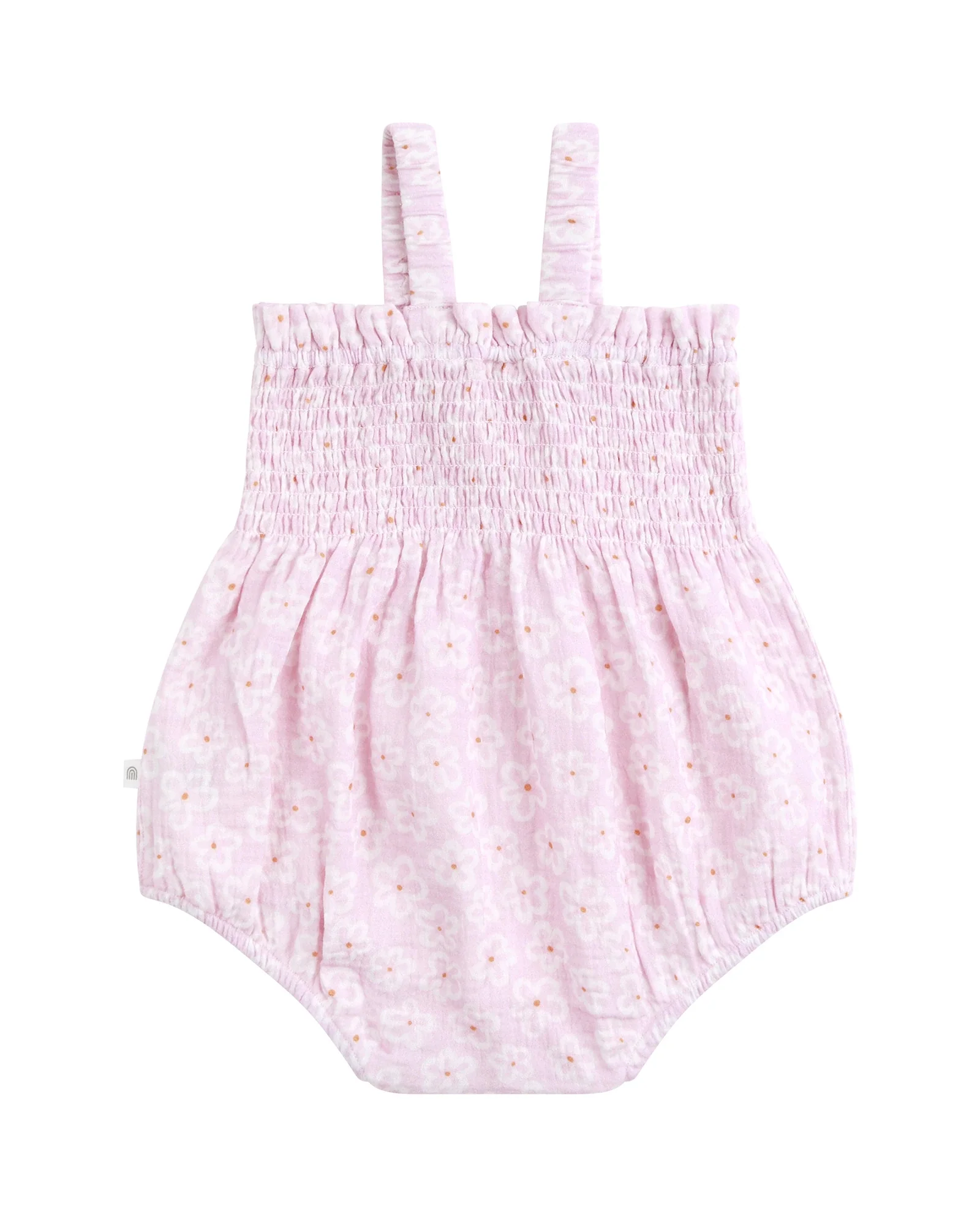 Shirred Woven Romper Frangipani - Size 0 - Image 5