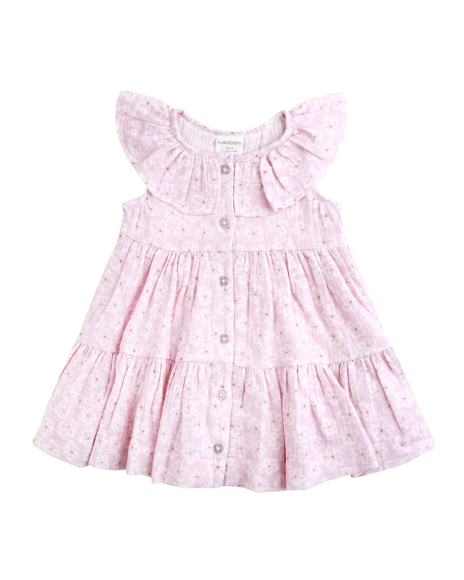 Tirred Dress Frangipani - Size 2