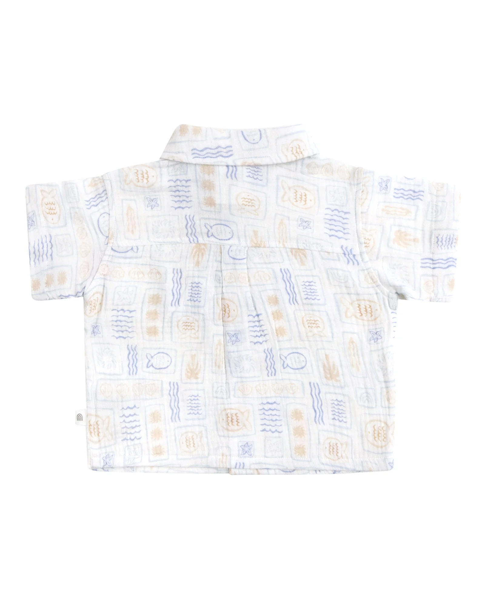 Woven Short Sleeve Shirt Salty Shores - Size 0 - Image 2