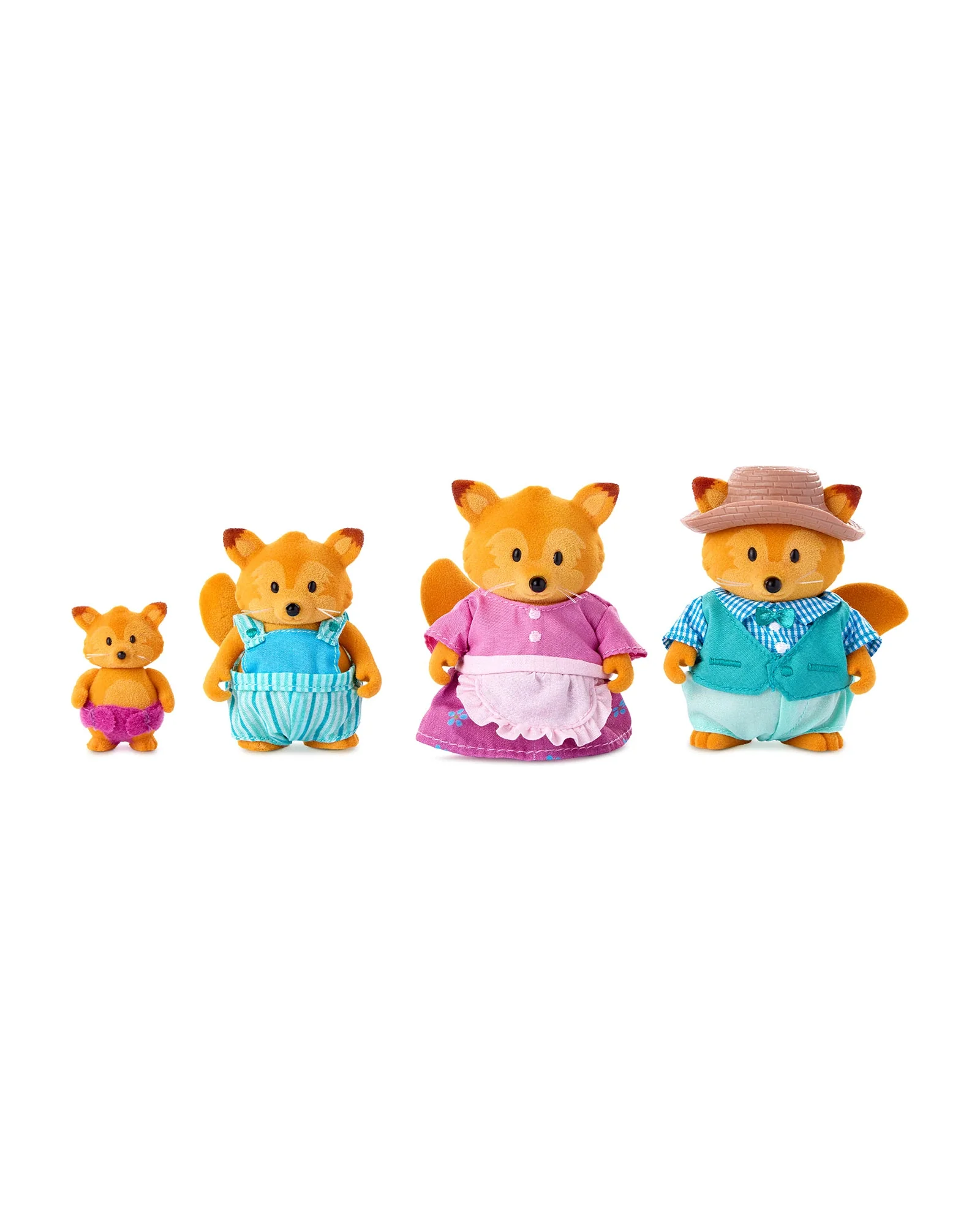 The Tippytail Foxes Miniature Animal Figurine Set - Image 2
