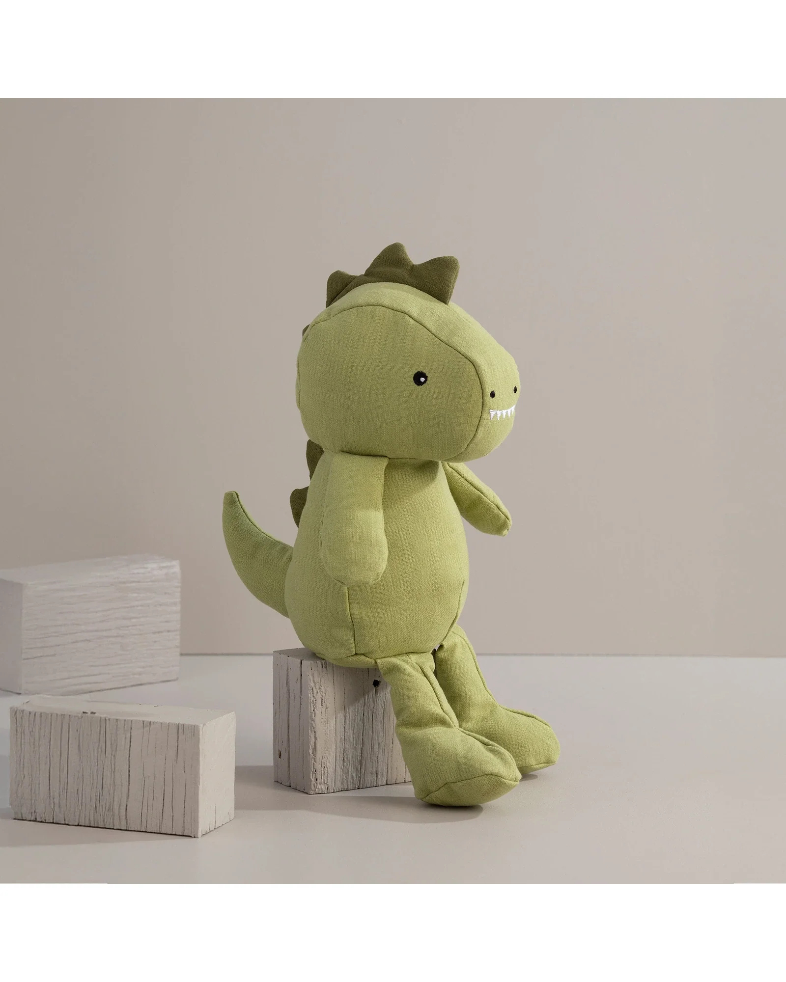 Linen Animal- Dennis the Dinosaur Large - Image 2