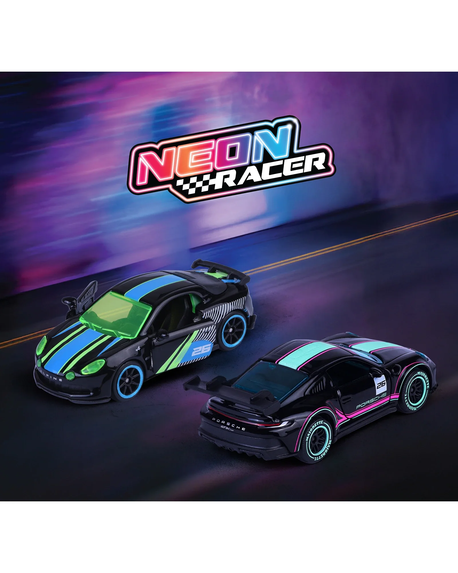 Majorette Neon Racer Premium cars - Image 3