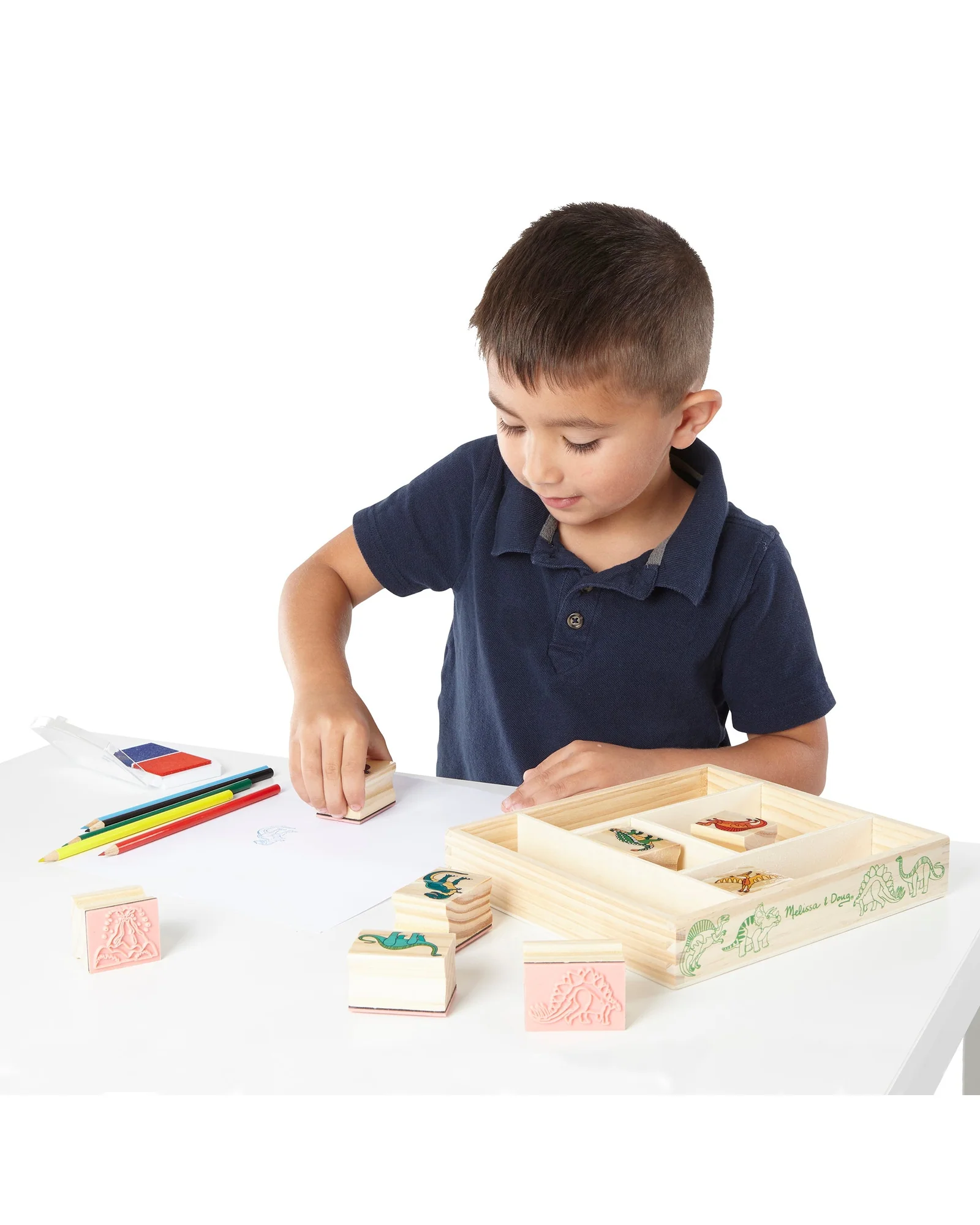 Melissa Doug Dinosaur Stamp Set - Image 5
