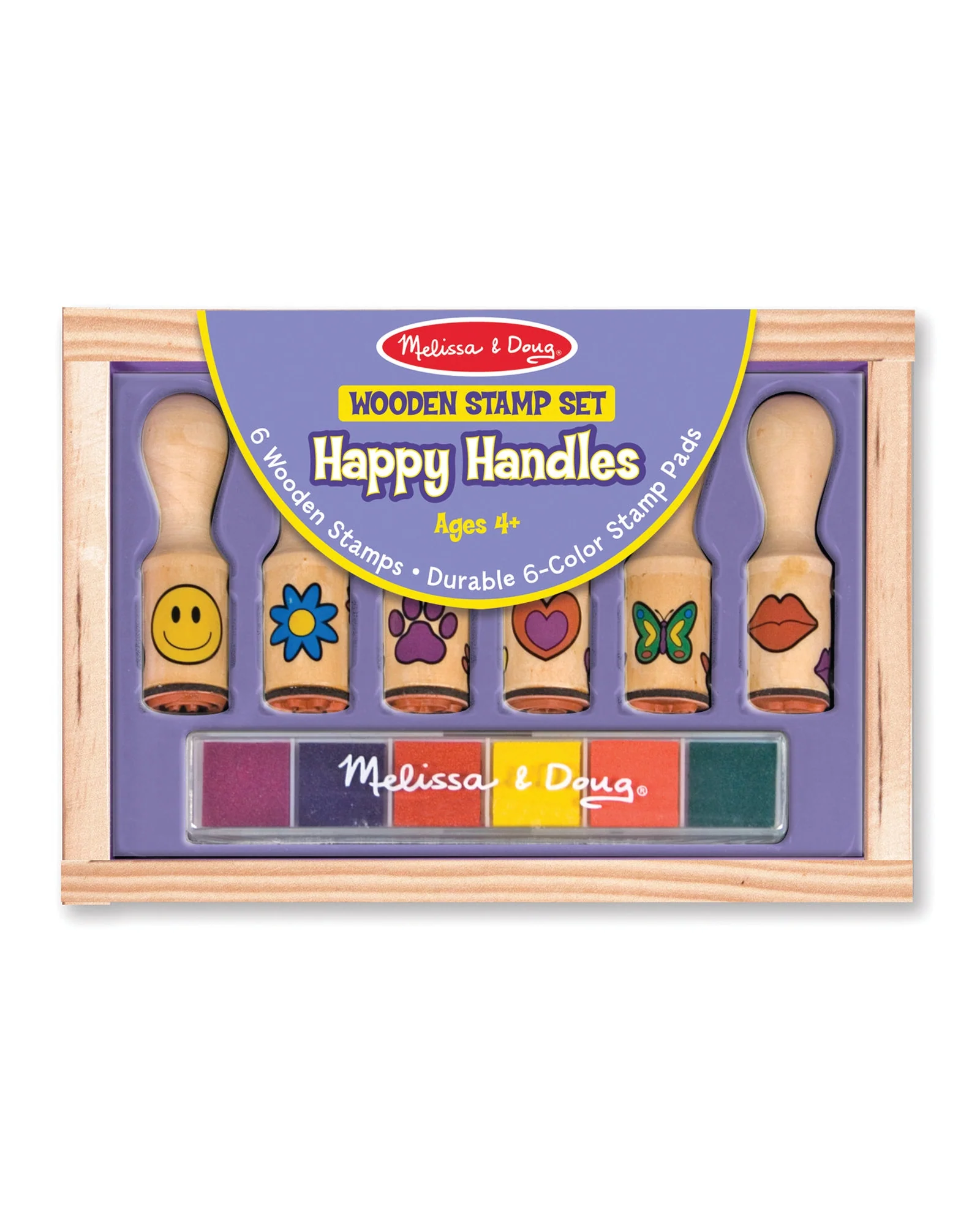 Melissa Doug Happy Handle Stamp Set