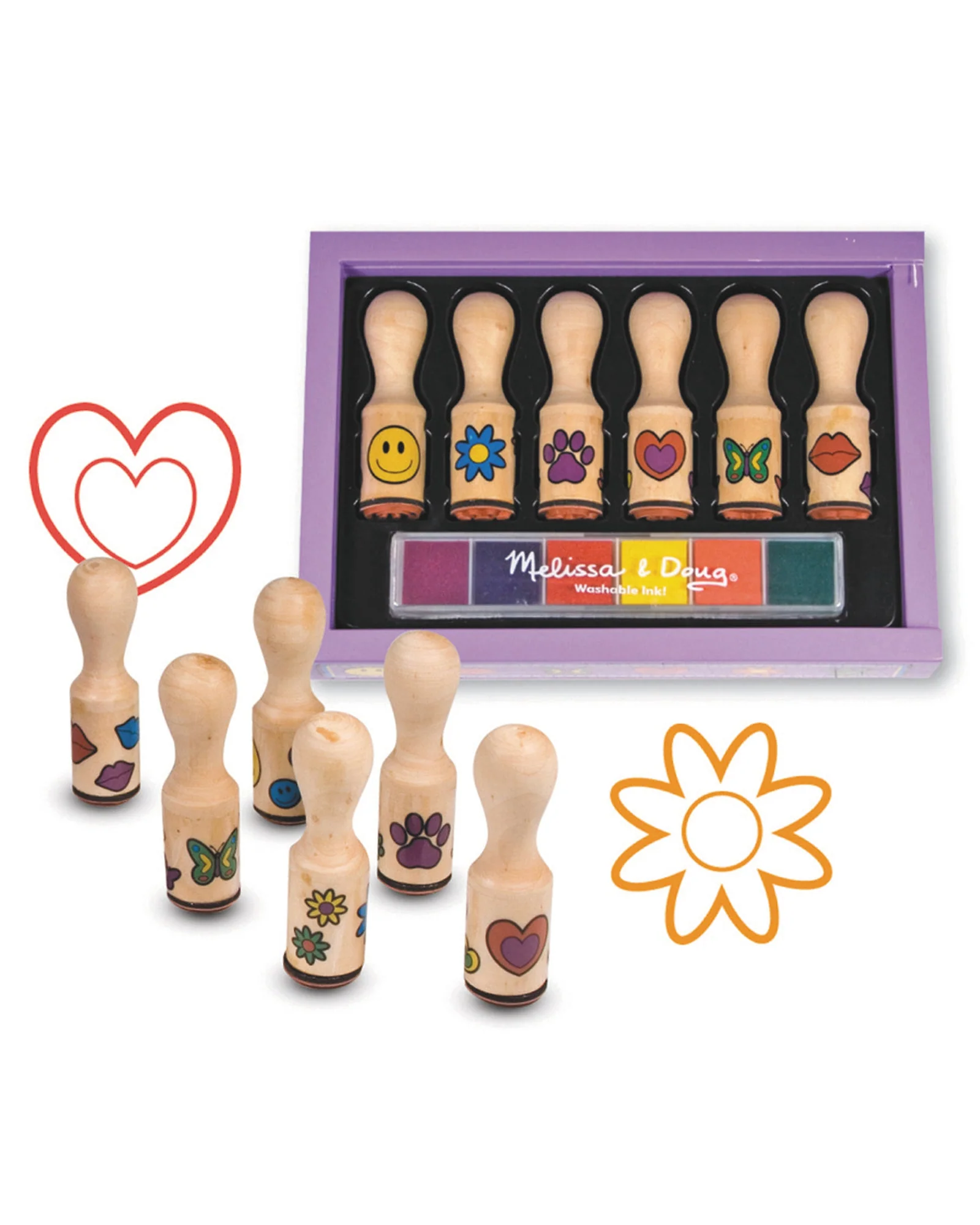 Melissa Doug Happy Handle Stamp Set - Image 2