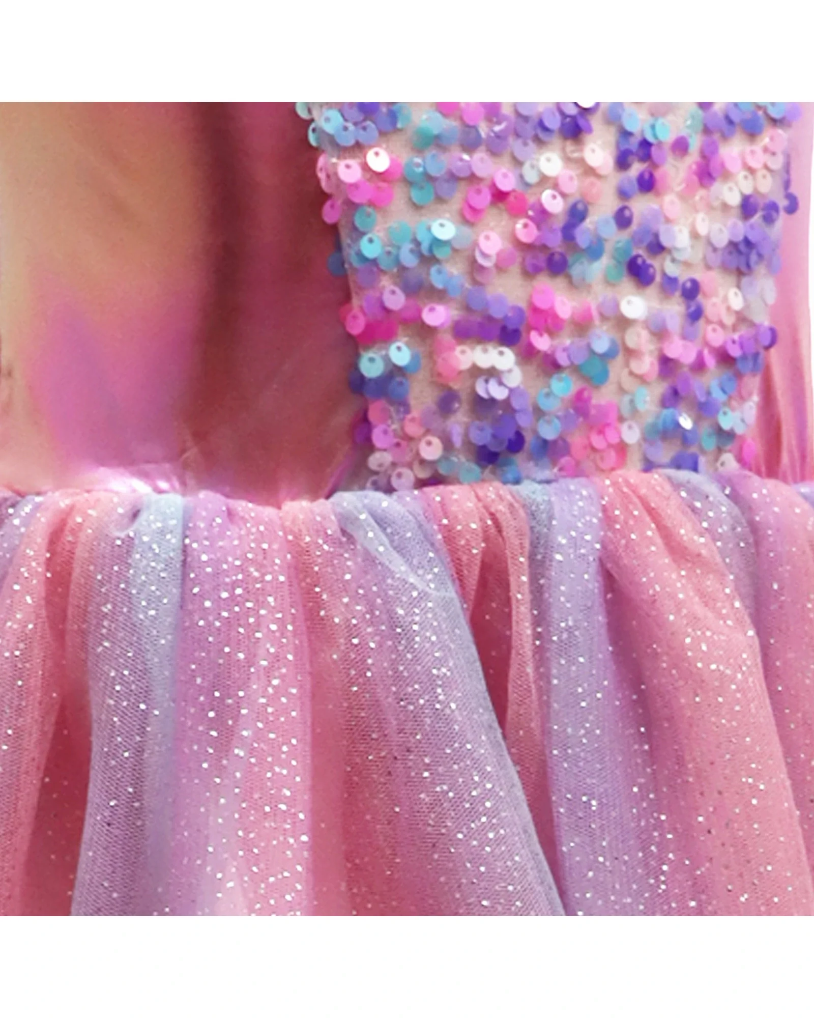 Mermaid Sparkle Dress With Tail Size 3-4 - Image 10