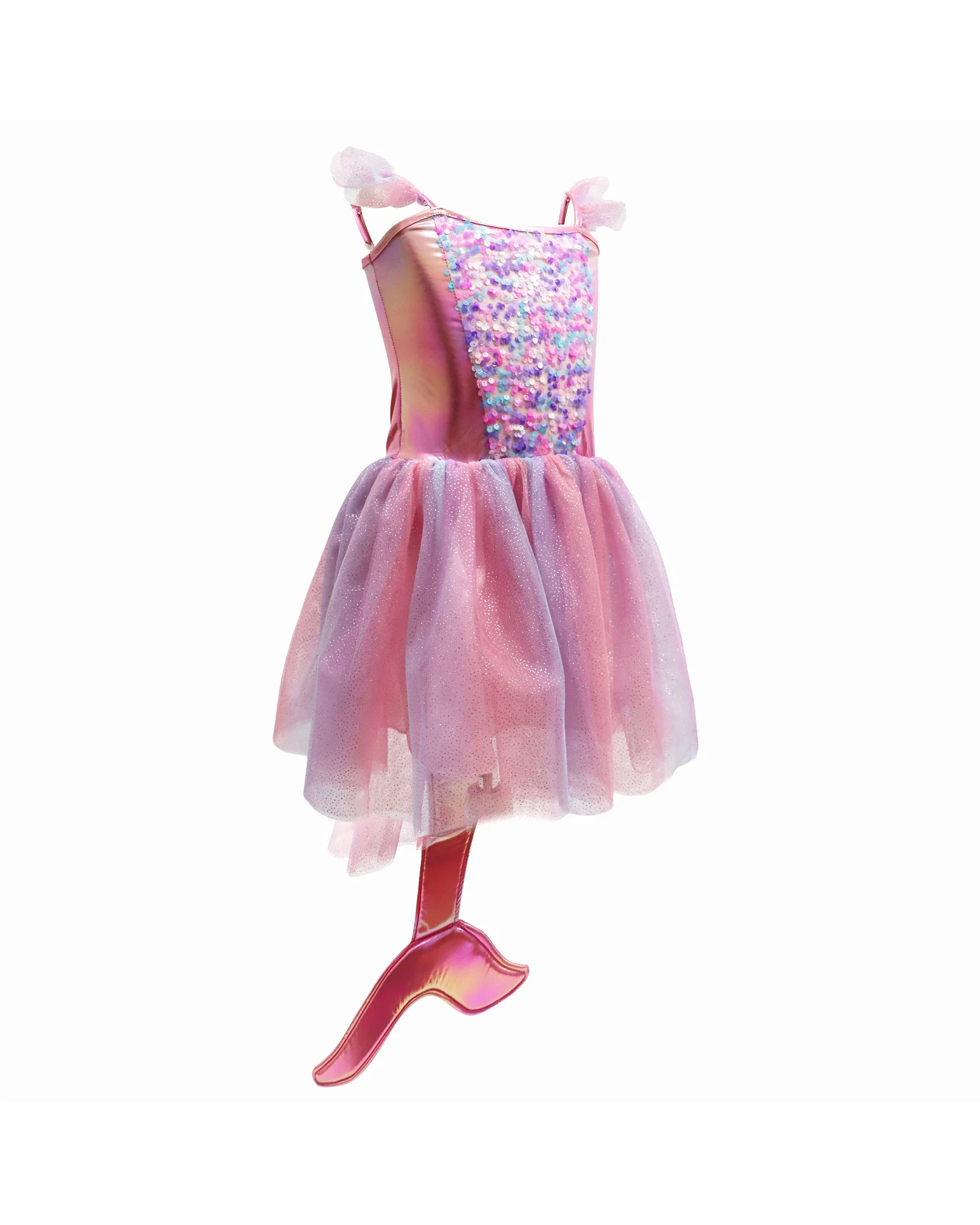 Mermaid Sparkle Dress With Tail Size 5-6 - Image 2