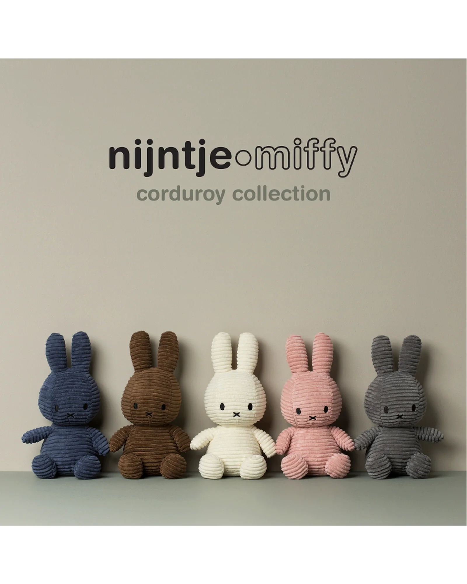 Miffy ECO Corduroy Offwhite 50cm - Image 4