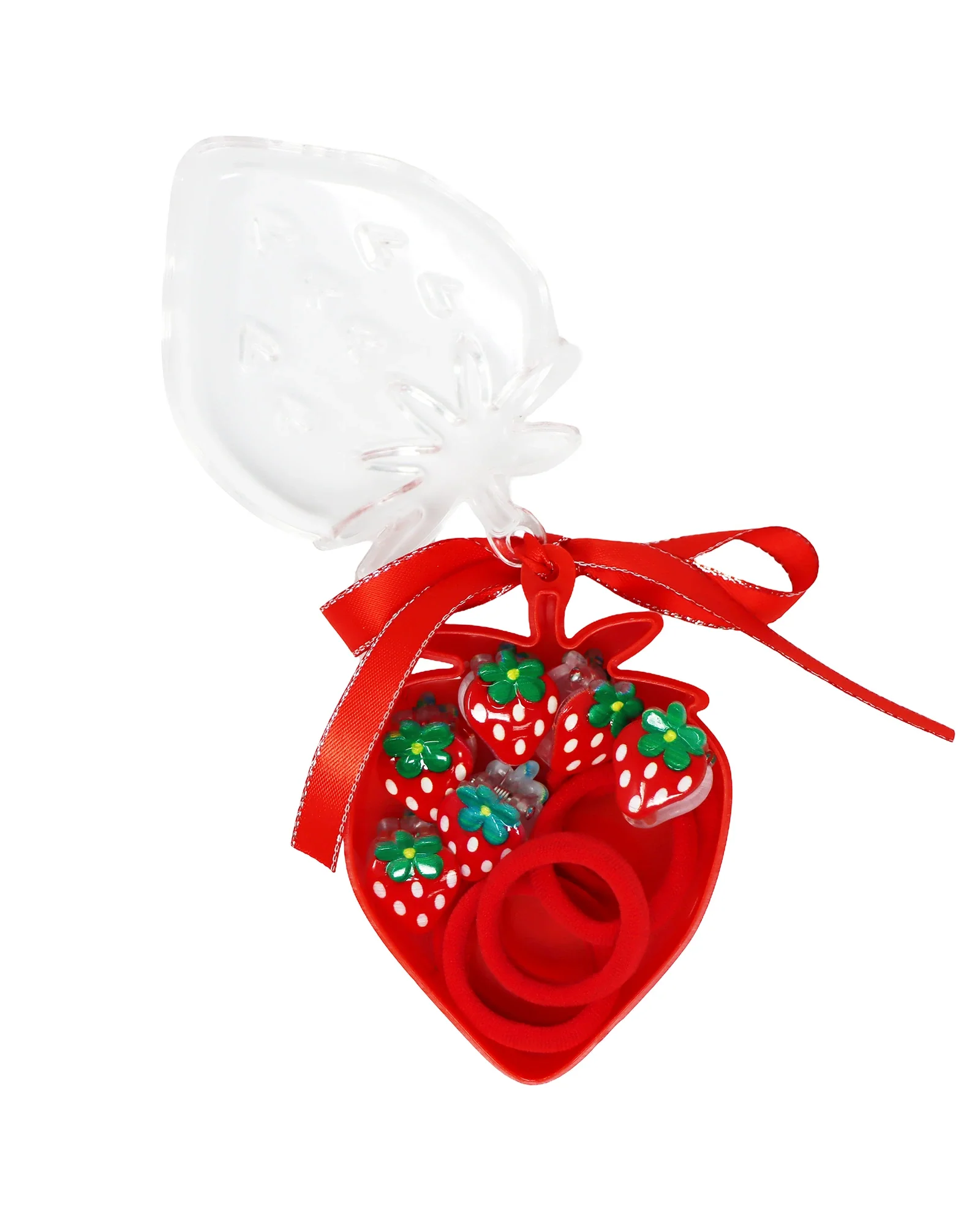 Mini Strawberry Hair Clip Set - Image 4