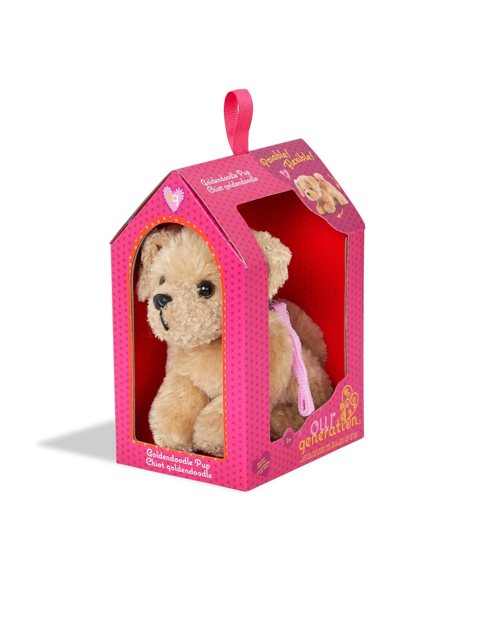 6 Inch Poseable Goldendoodle Pup - Image 2
