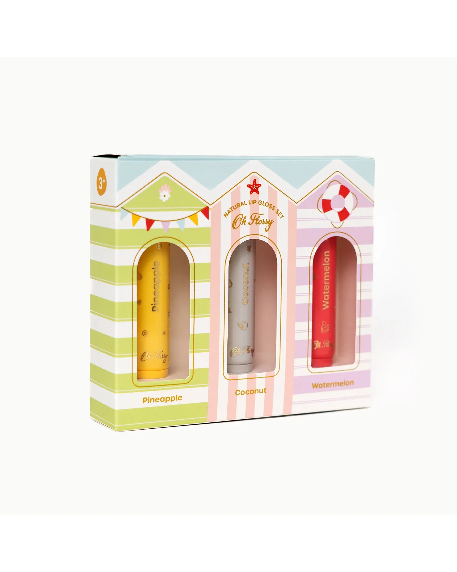 Oh Flossy Beach Club Natural Lip Gloss Set - Image 2