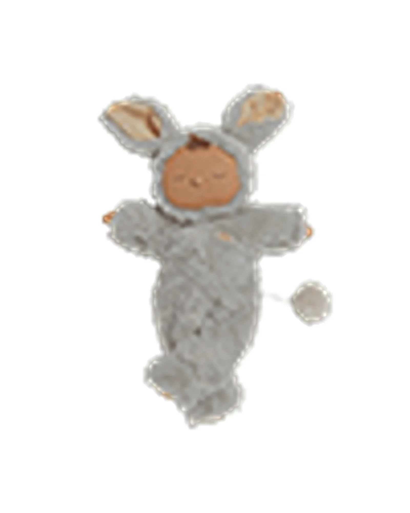 Olli Ella Lullaby Cozy Dinkum Bunny Pip - Smoke - Image 7
