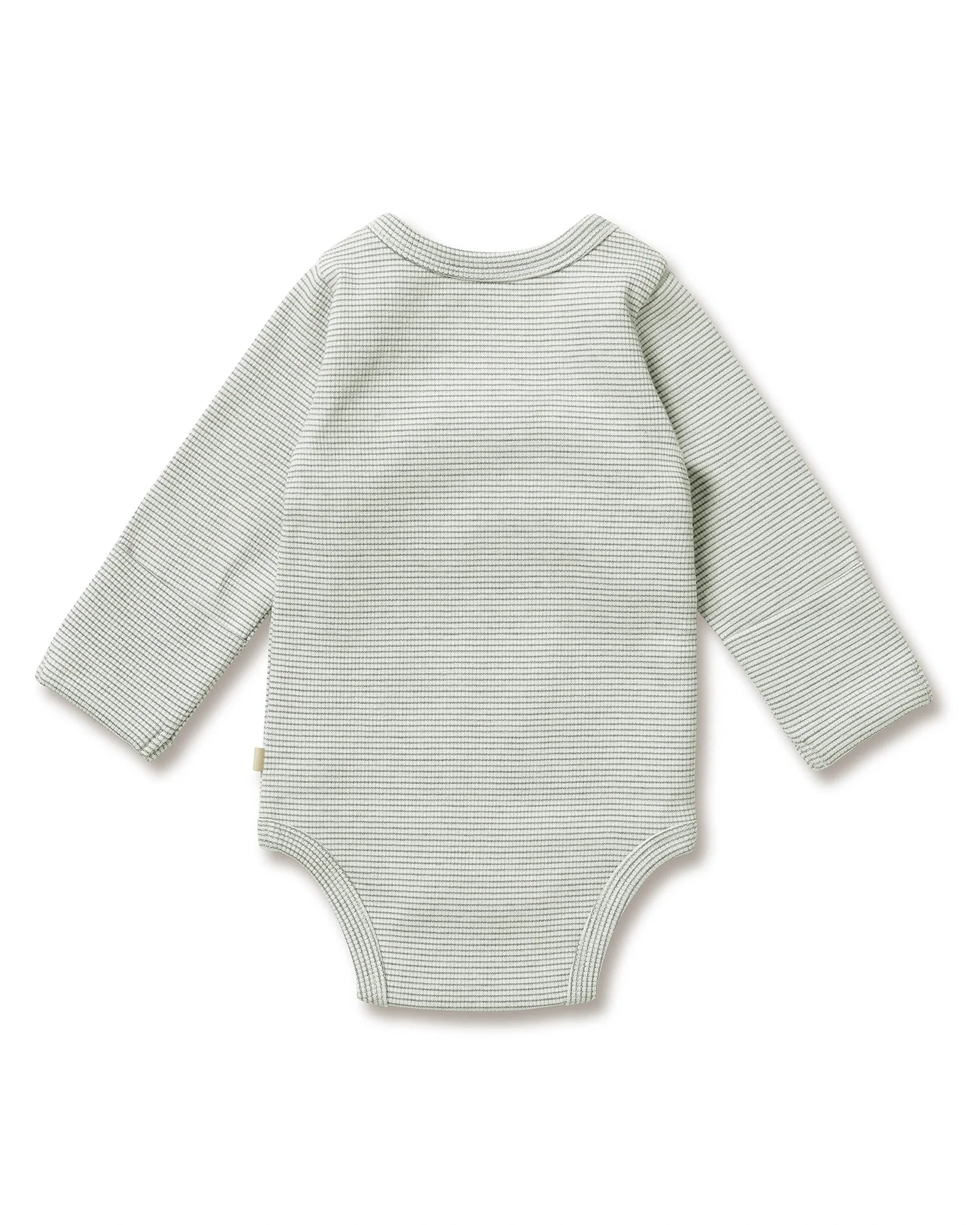 Organic Stripe Rib Kimono Bodysuit 6-12 mths - Image 3