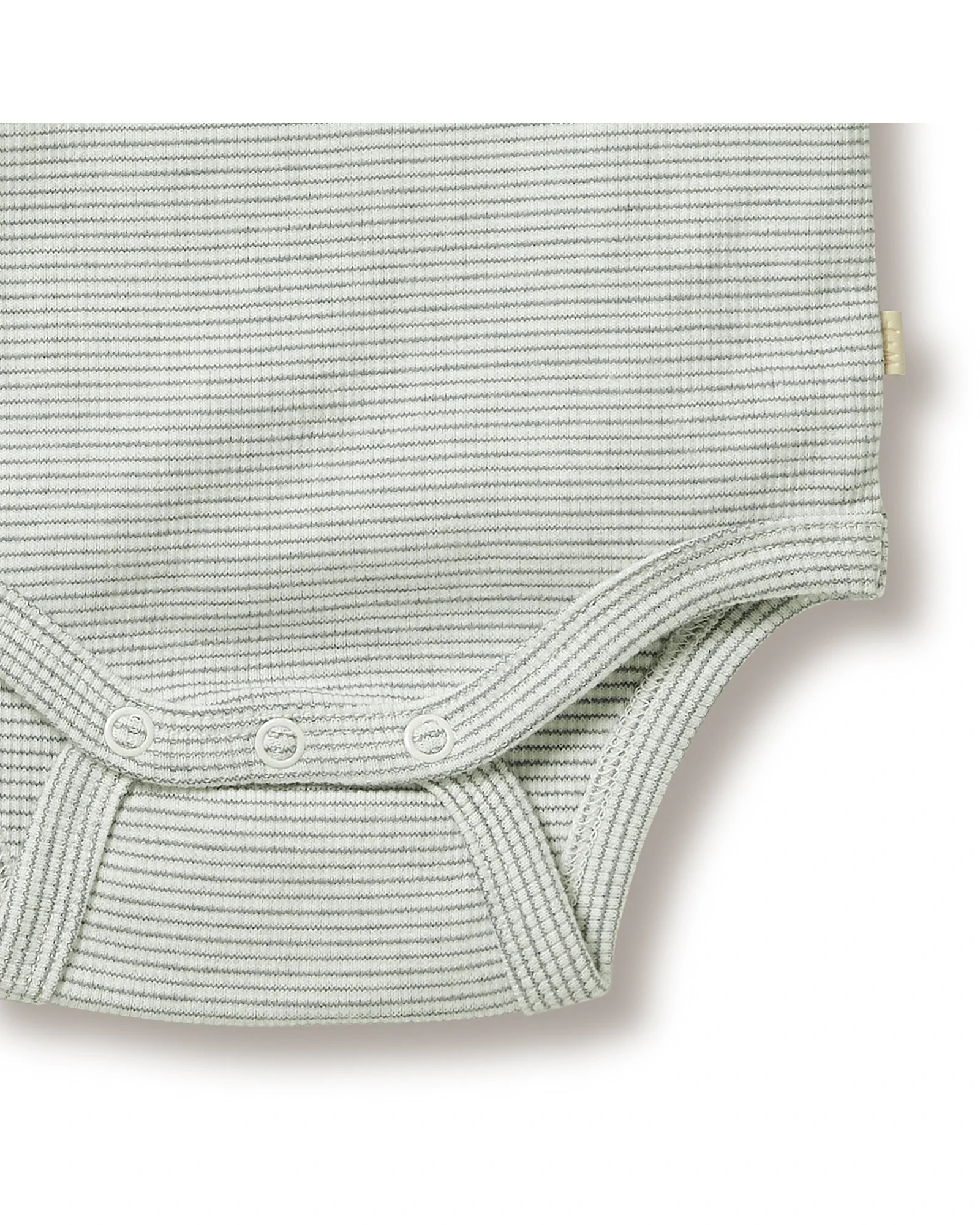 Organic Stripe Rib Kimono Bodysuit 6-12 mths - Image 4