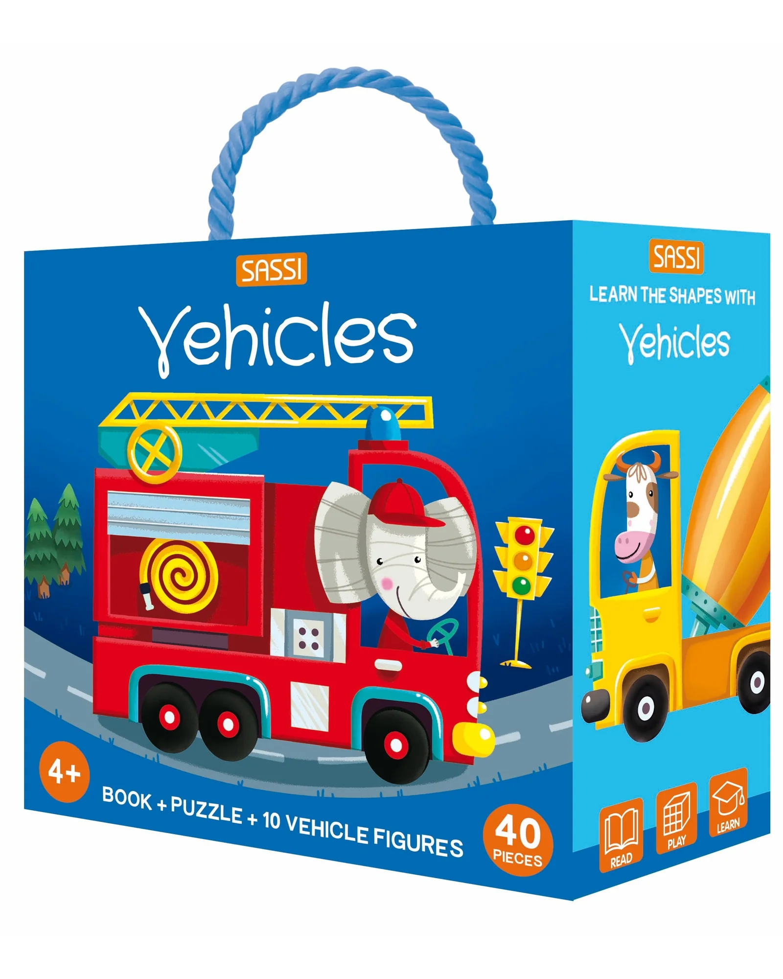 Sassi – 3D Puzzle and Book - Vehicles