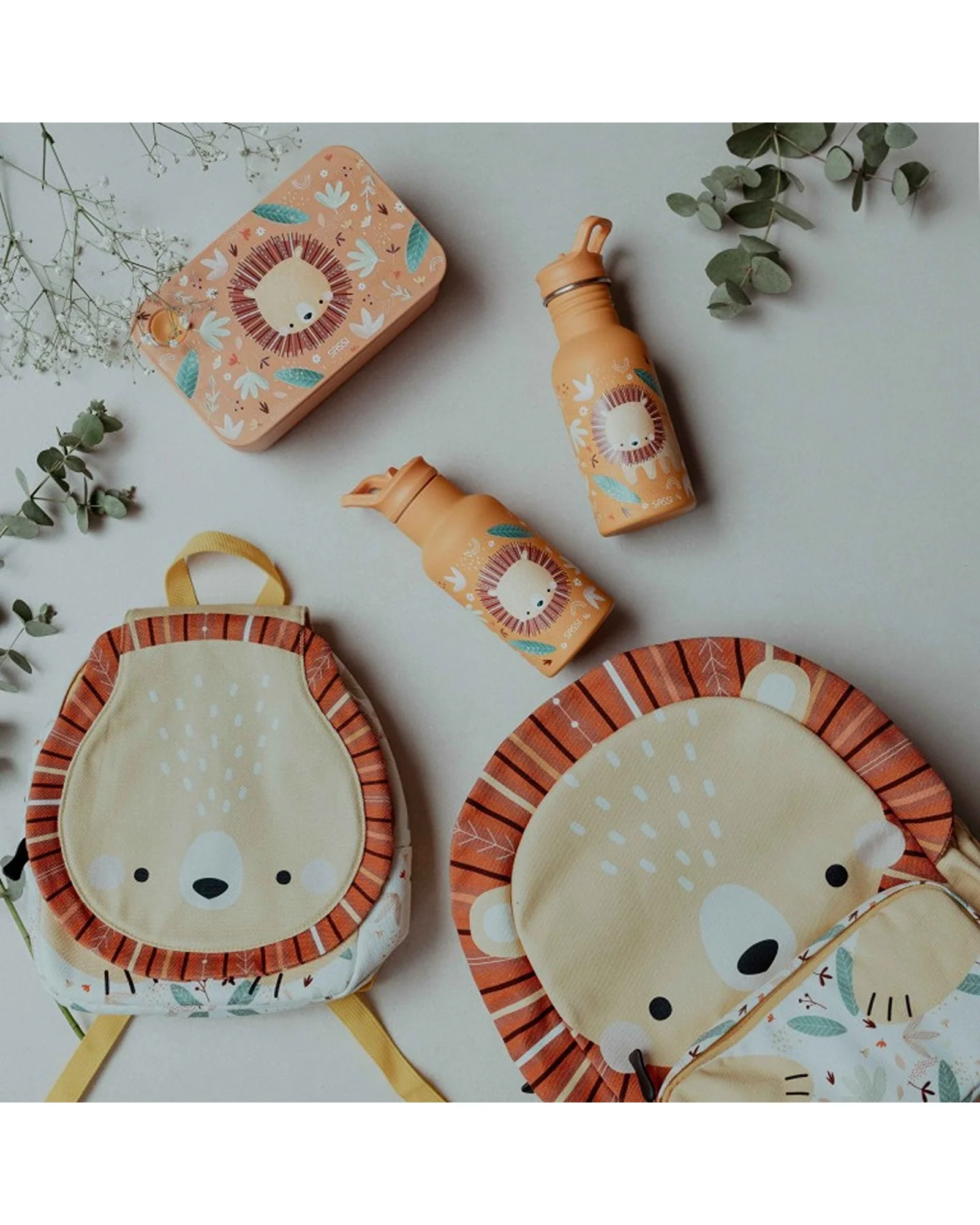 Sassi A4 Junior Cotton Backpack Chompy The Lion - Image 7