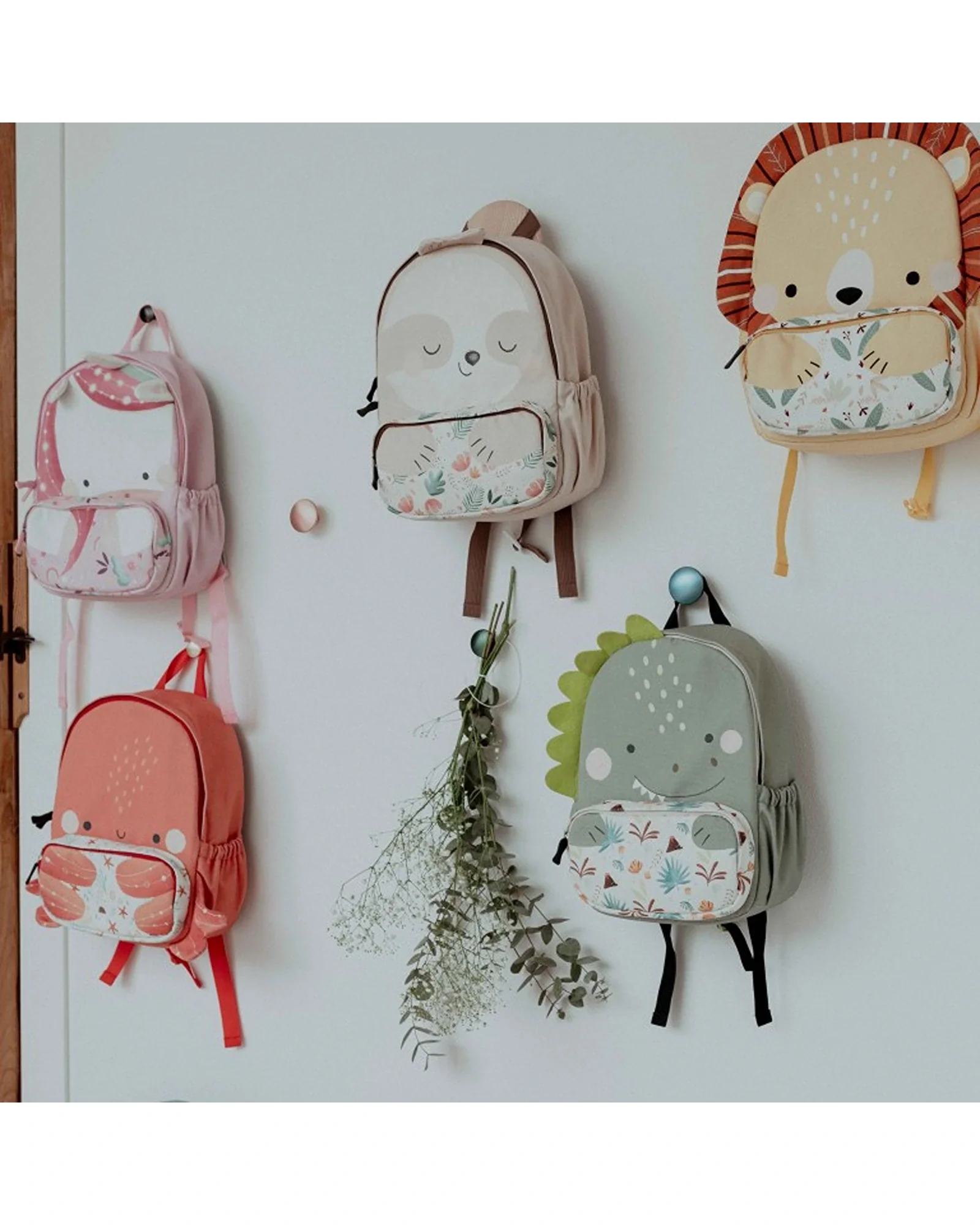 Sassi A4 Junior Cotton Backpack Cracky The Dinosaur - Image 9