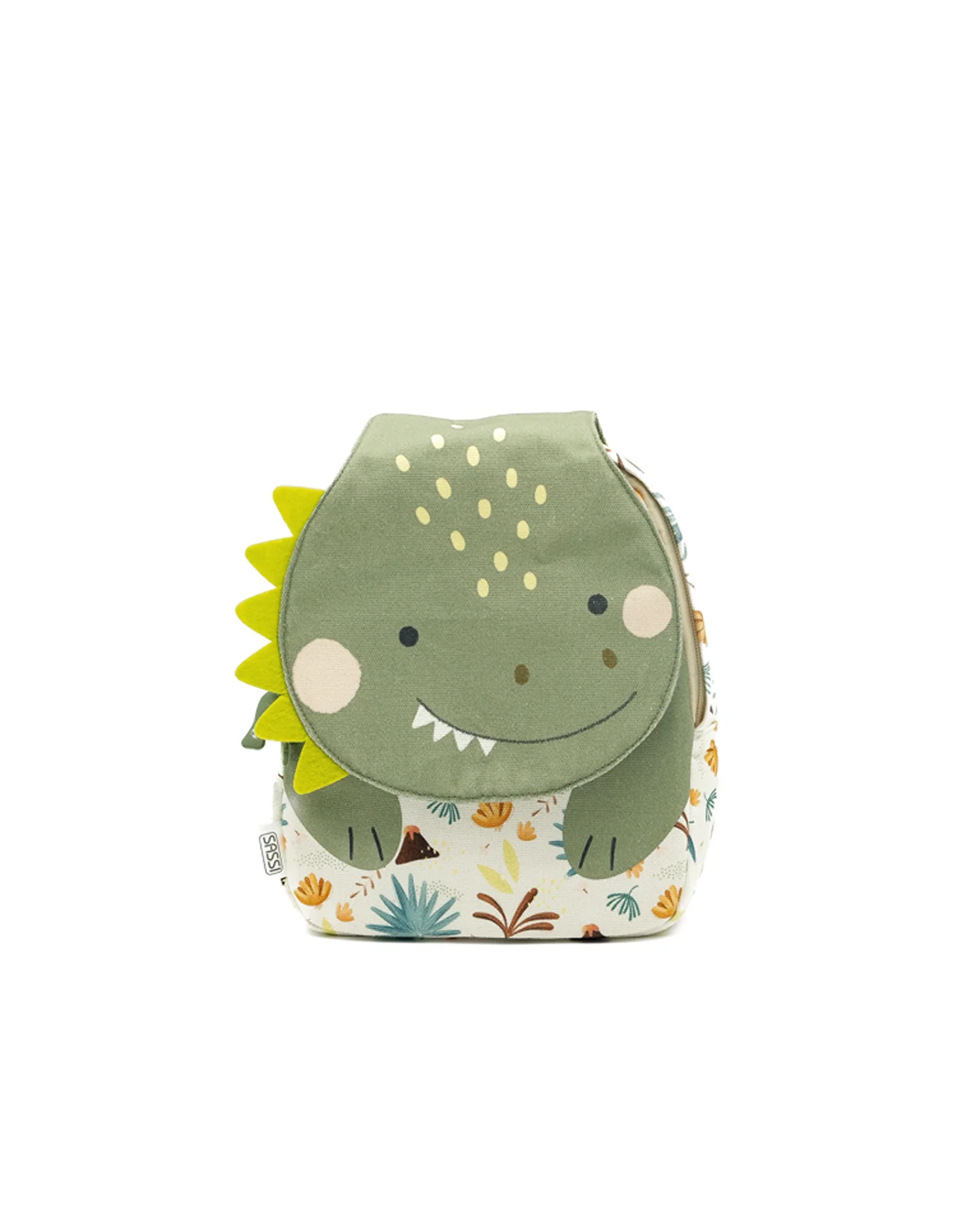 Sassi Cotton A5 Backpack Cracky The Dinosaur - Image 3